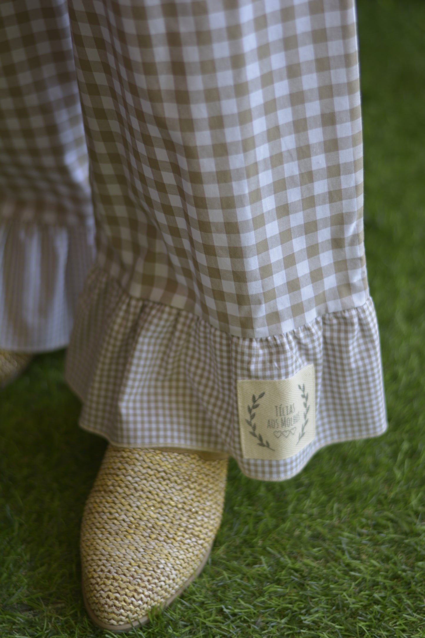Pantalonas Quadrados Creme