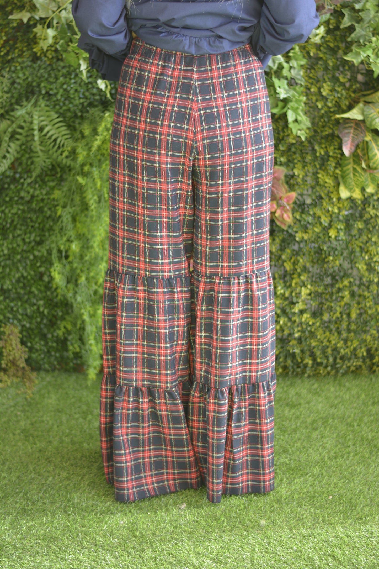 Pantalonas Xadrez Azul