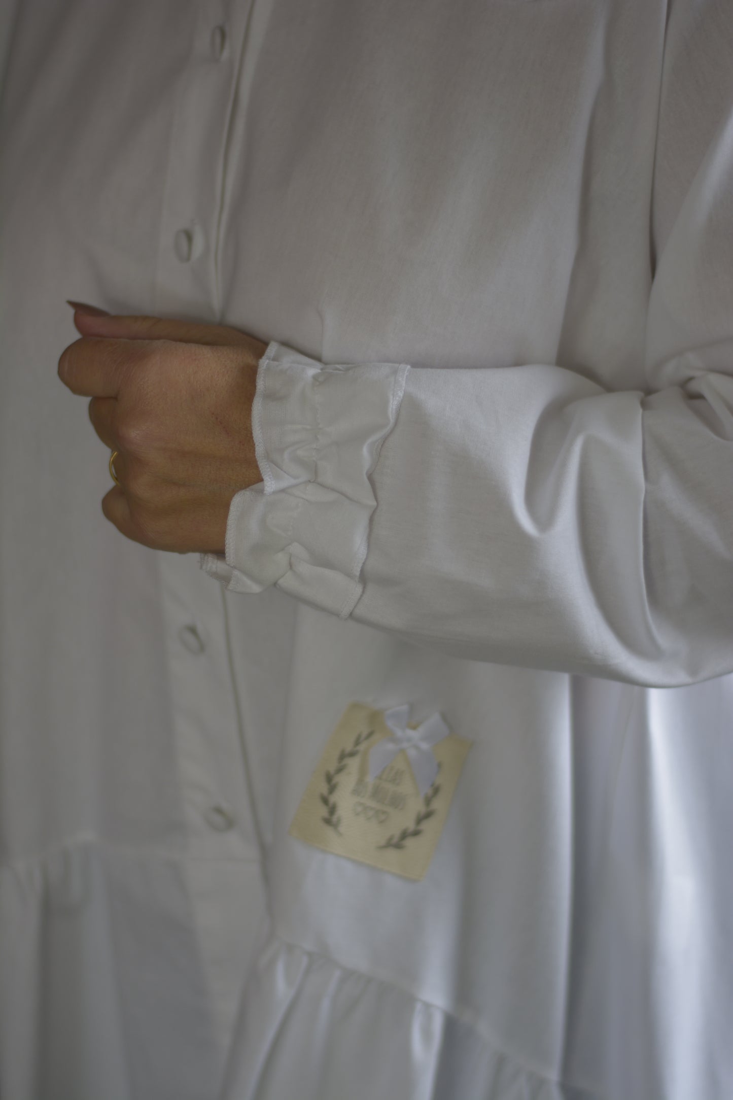 Túnica Branca Dupla Gola