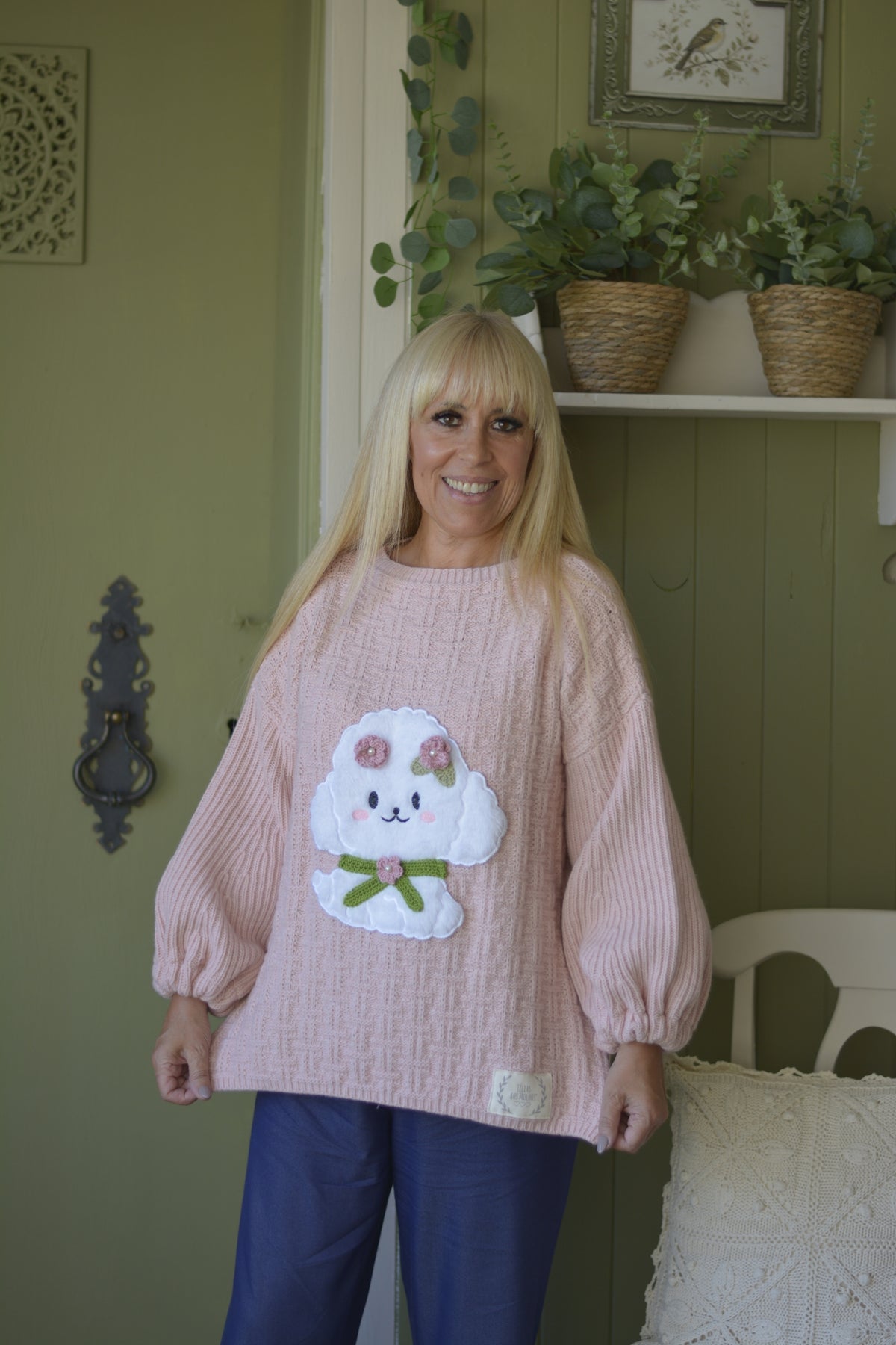 Camisola Lambezul Rosa Cão