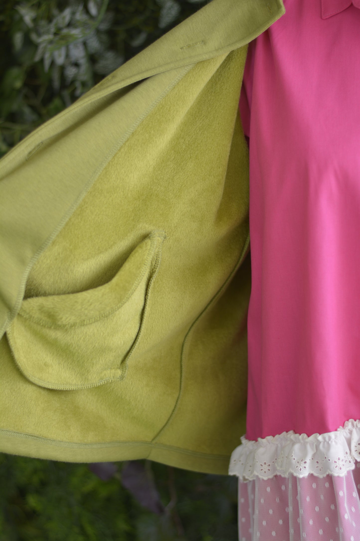 Casaco Verde Lima Pêlo por Dentro