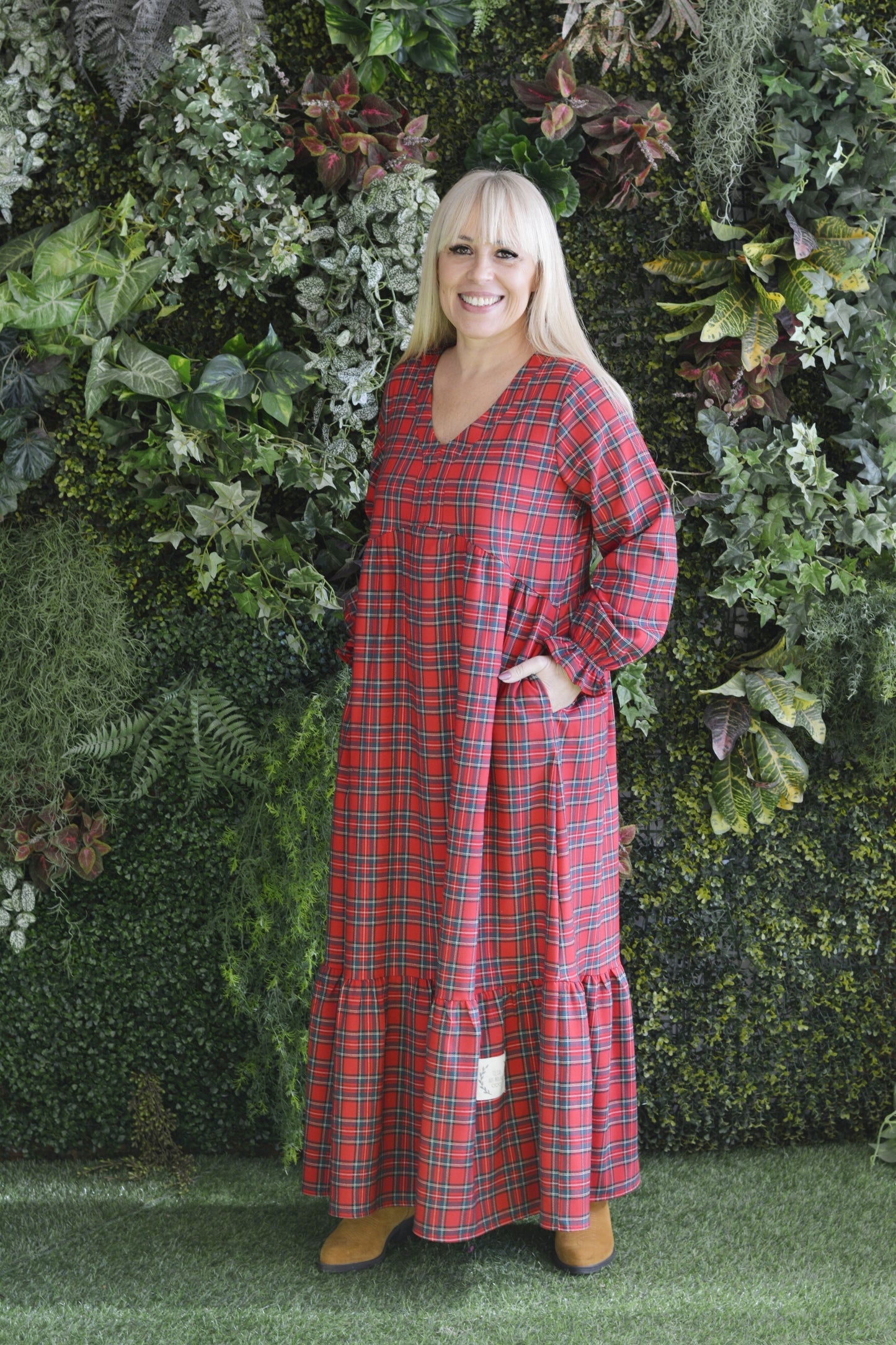 Vestido Xadrez Vermelho