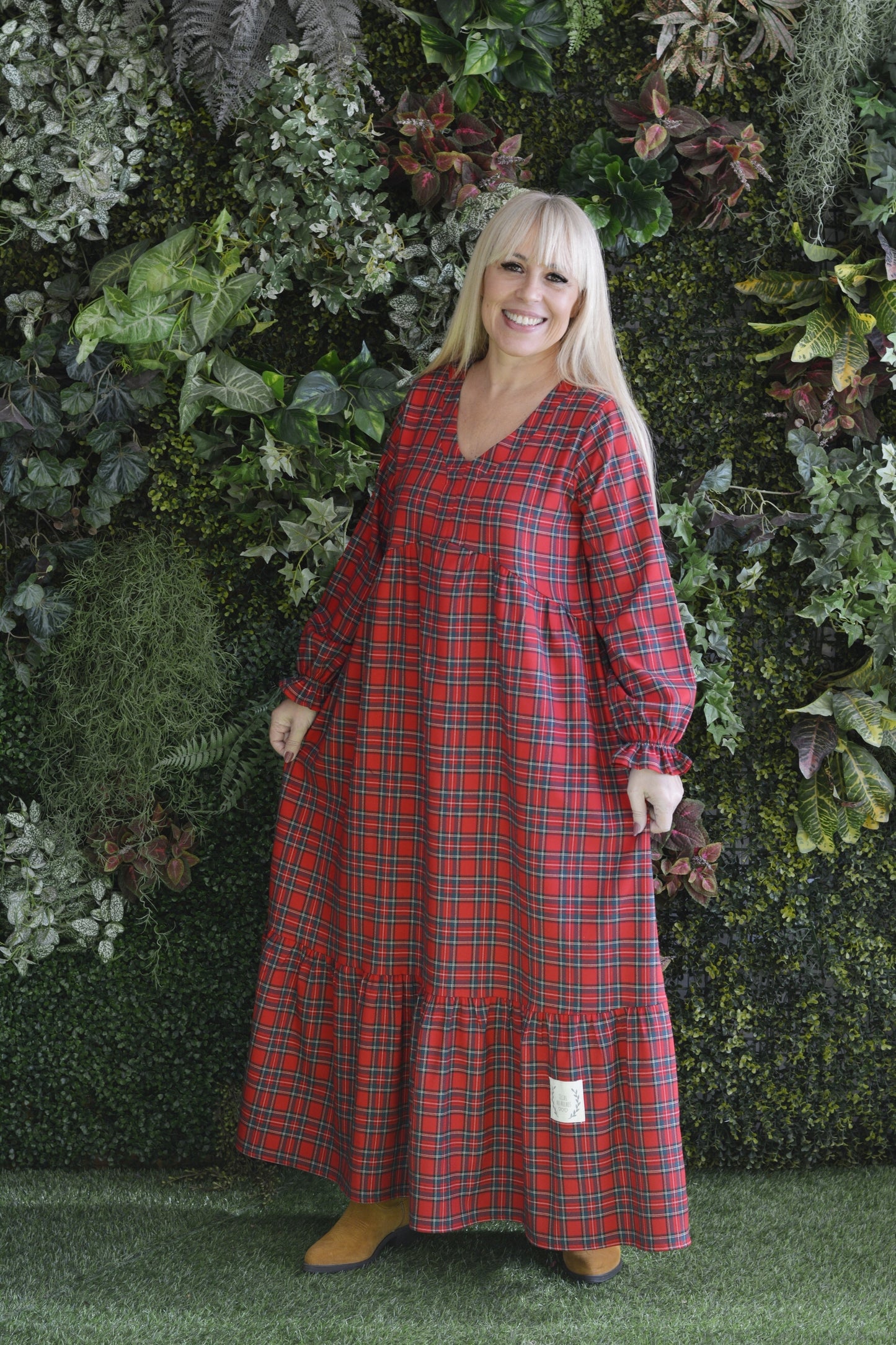 Vestido Xadrez Vermelho