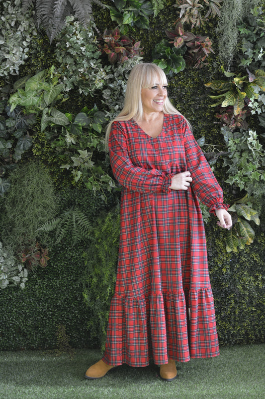 Vestido Xadrez Vermelho