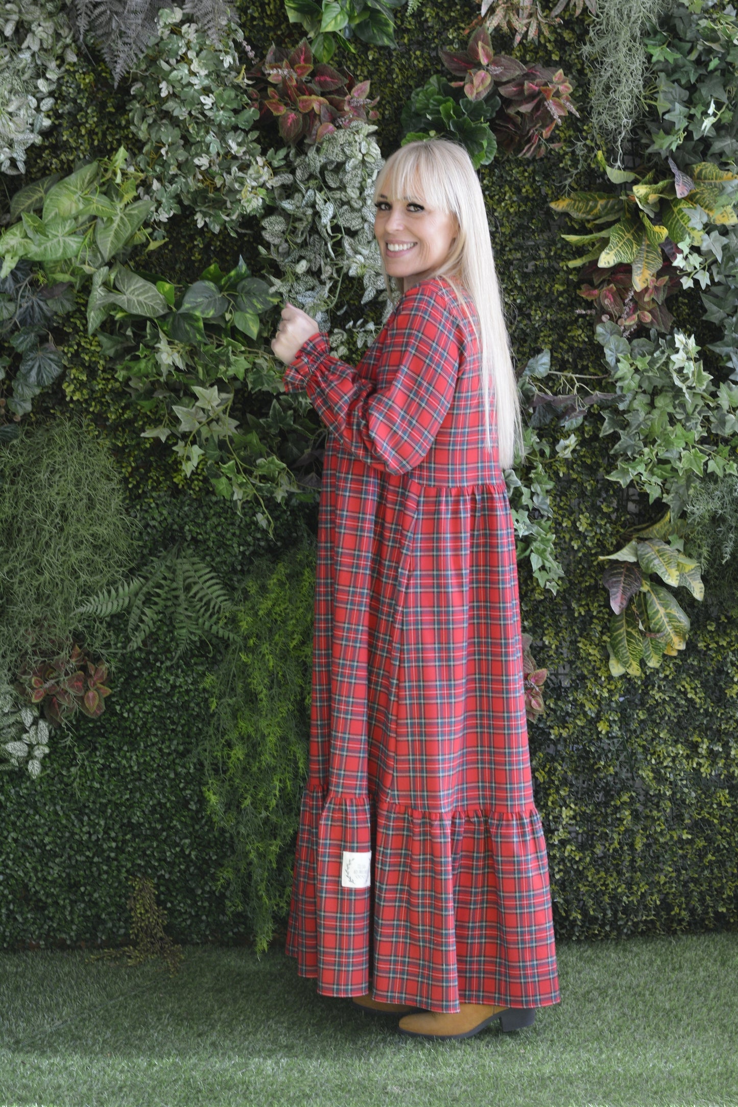 Vestido Xadrez Vermelho