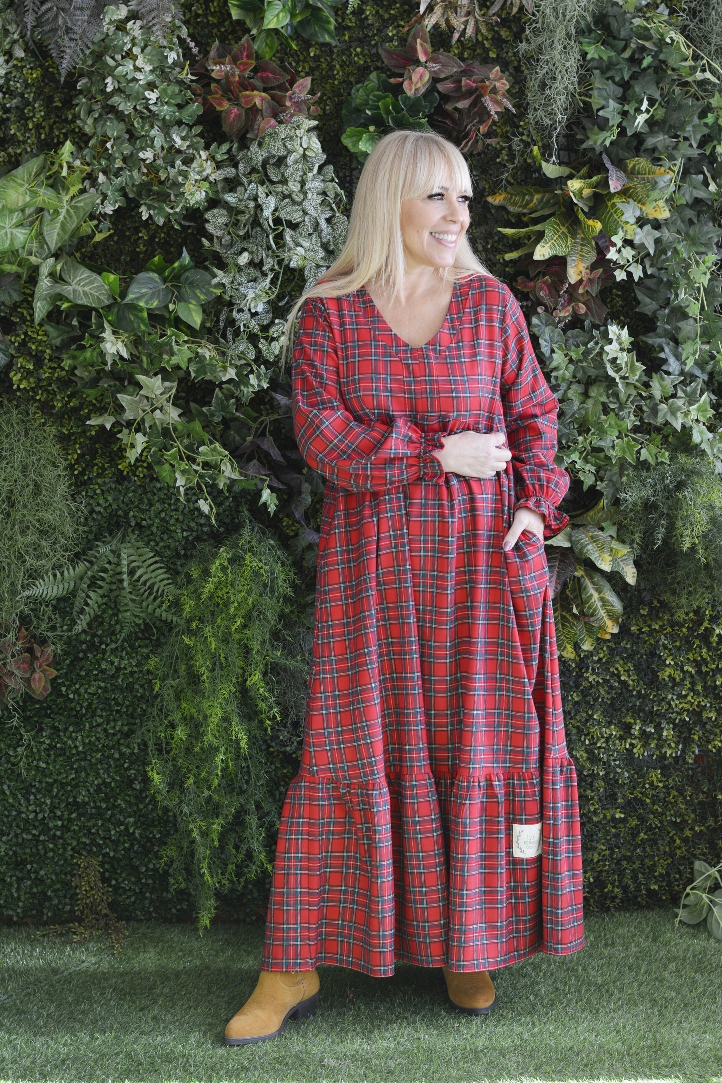 Vestido Xadrez Vermelho