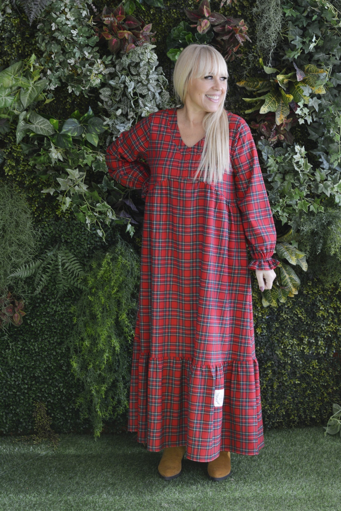 Vestido Xadrez Vermelho