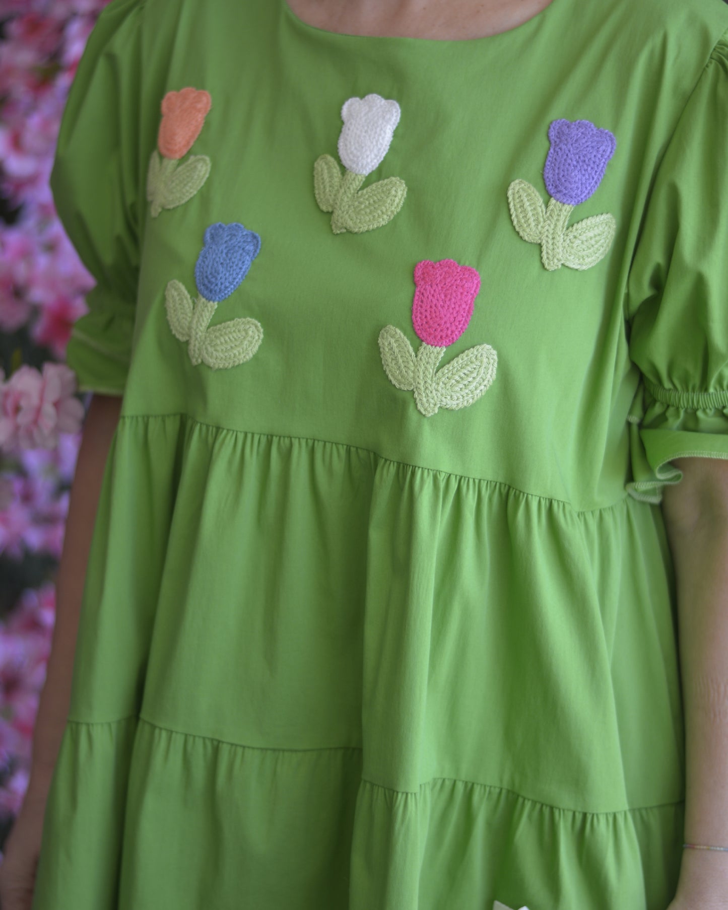 Túnica Verde Flores