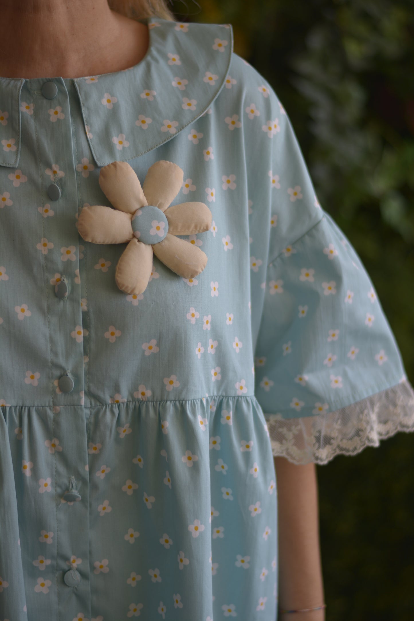 Túnica Azul Flores