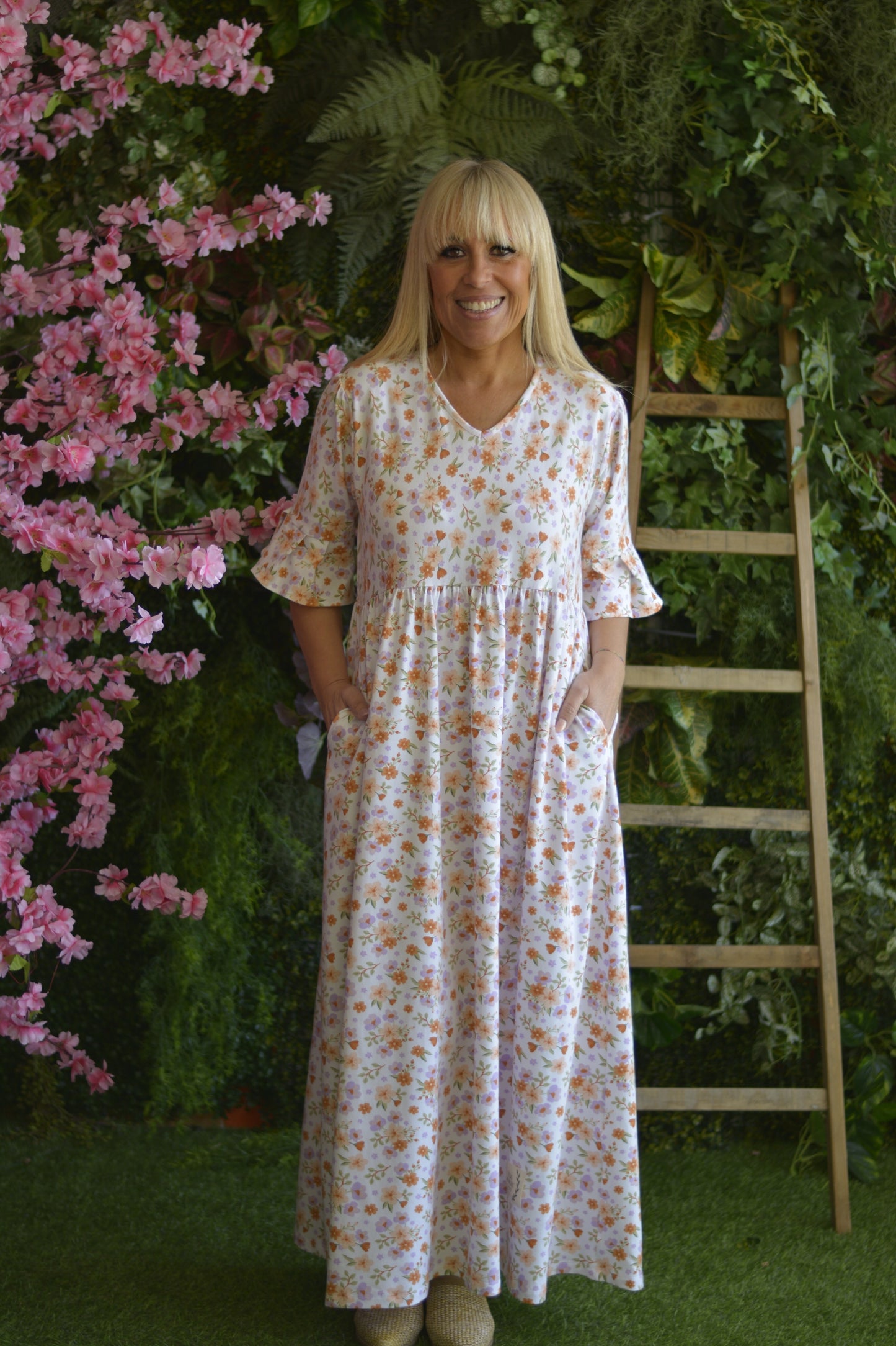Vestido Branco Flores