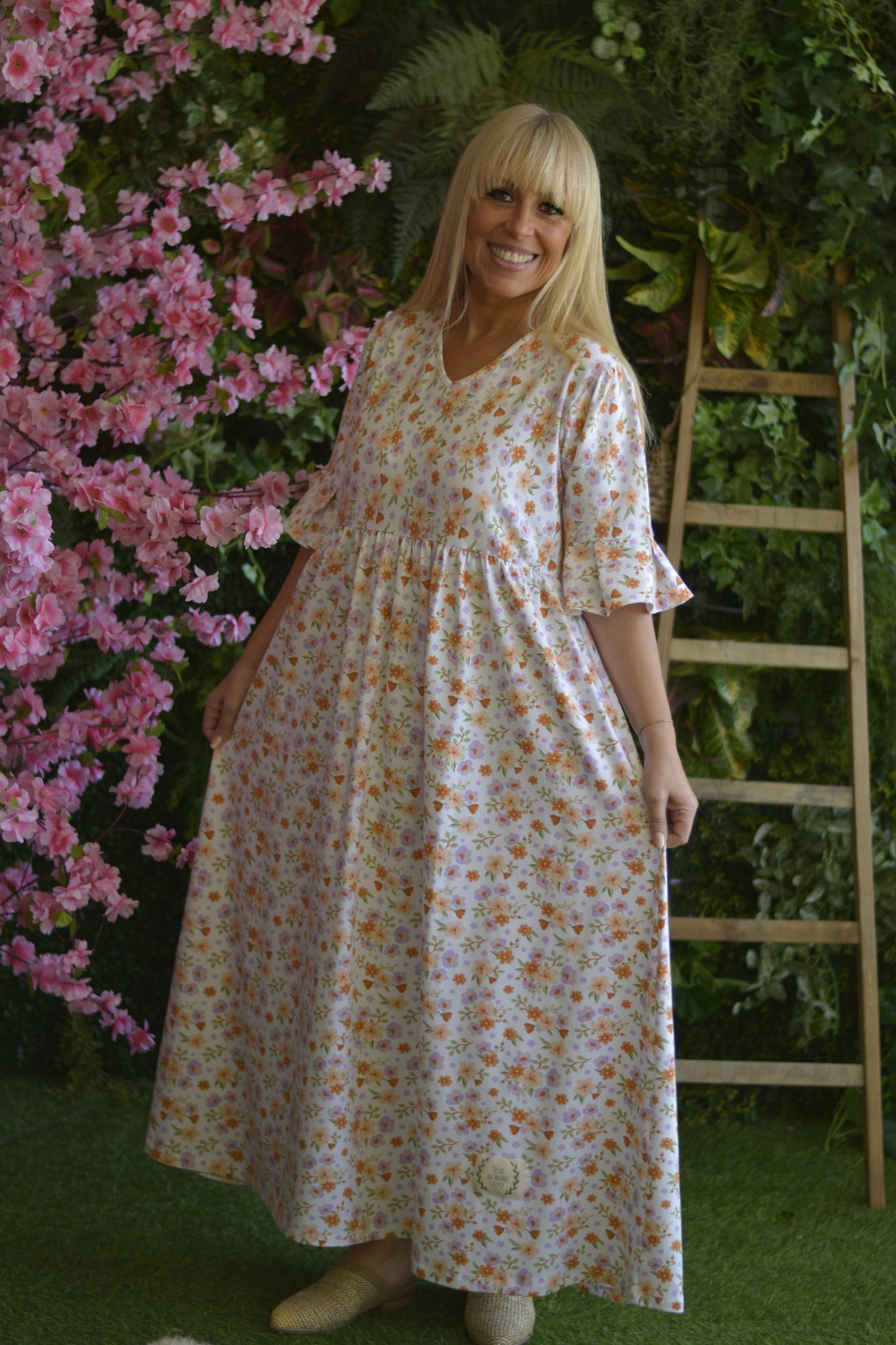 Vestido Branco Flores