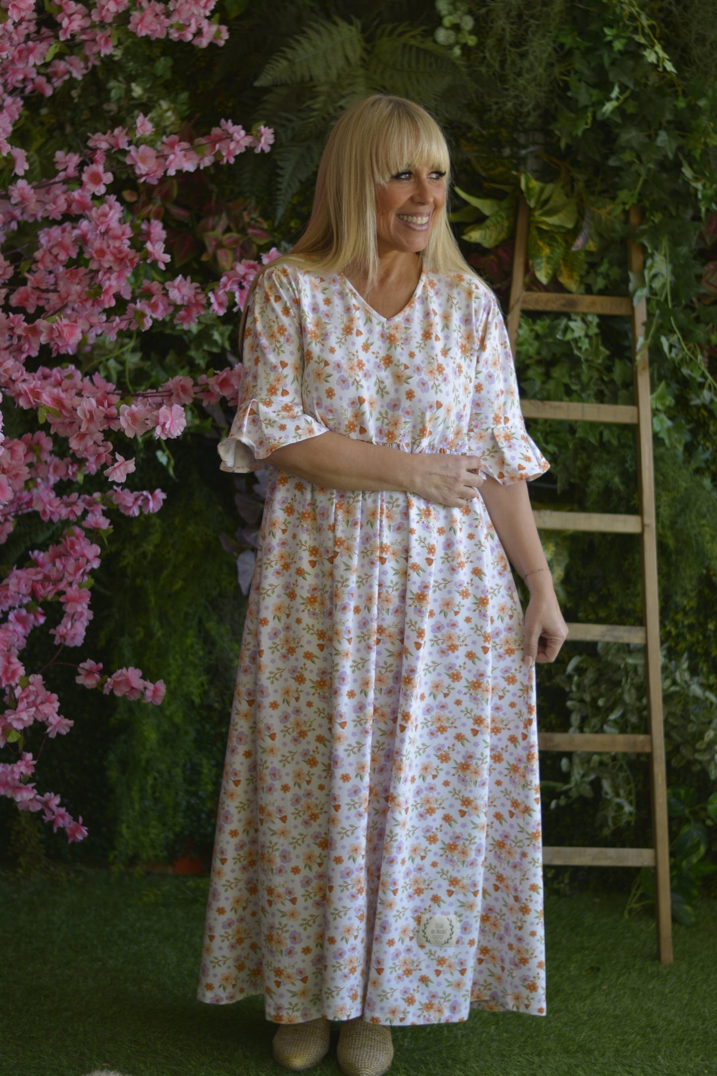 Vestido Branco Flores