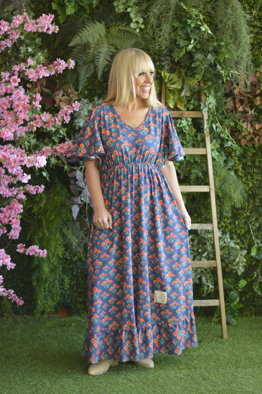 Vestido Marinho Papoilas