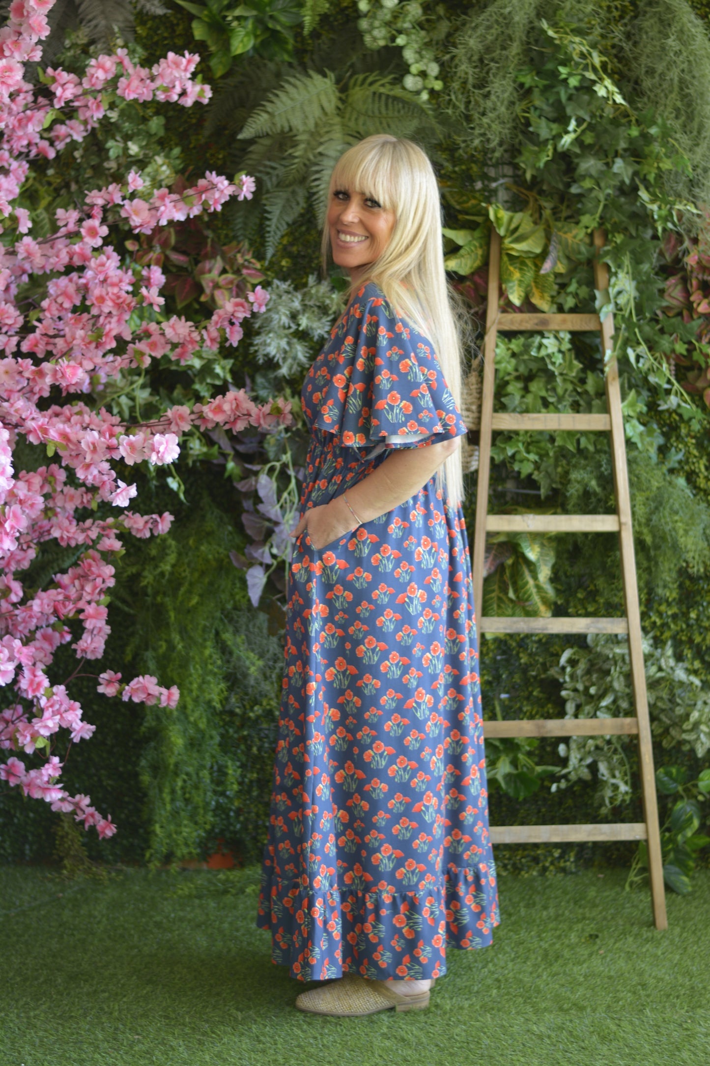 Vestido Marinho Papoilas