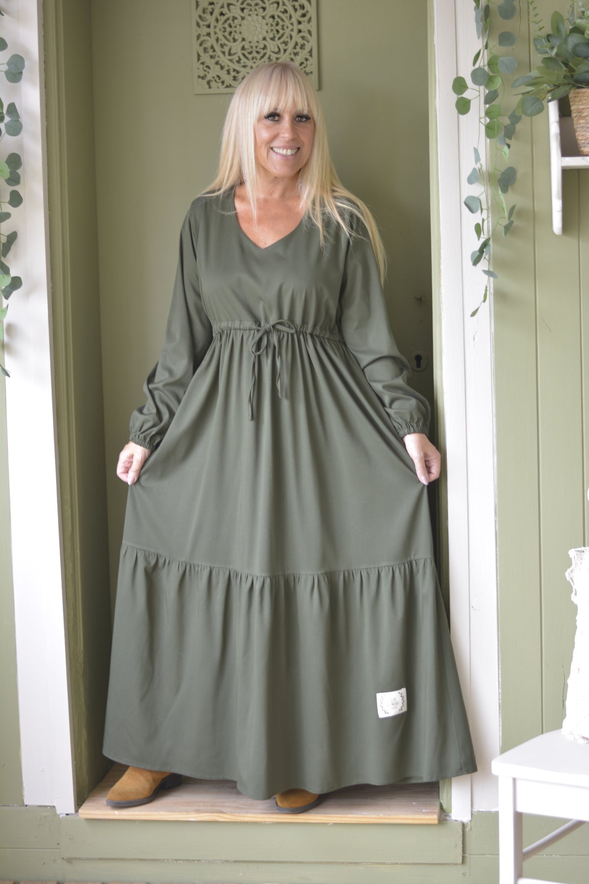 Vestido Caqui