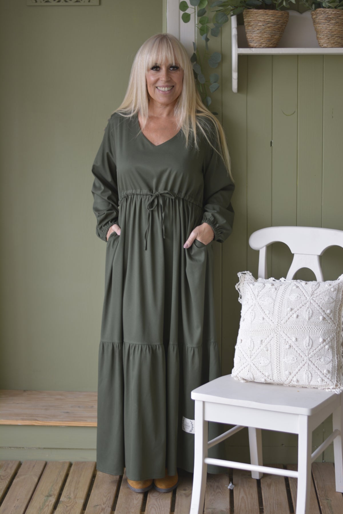 Vestido Caqui