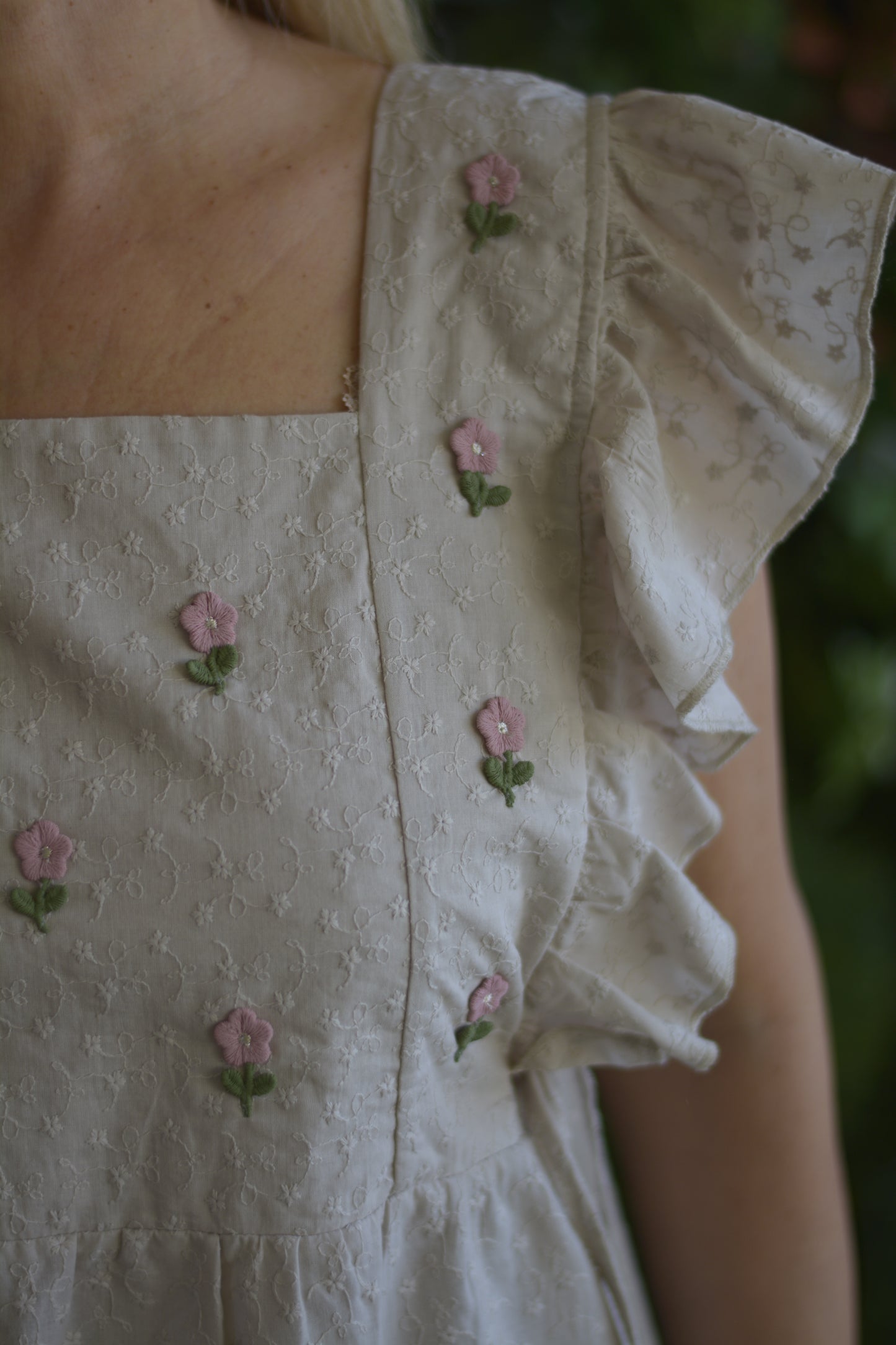 Túnica Creme Flores