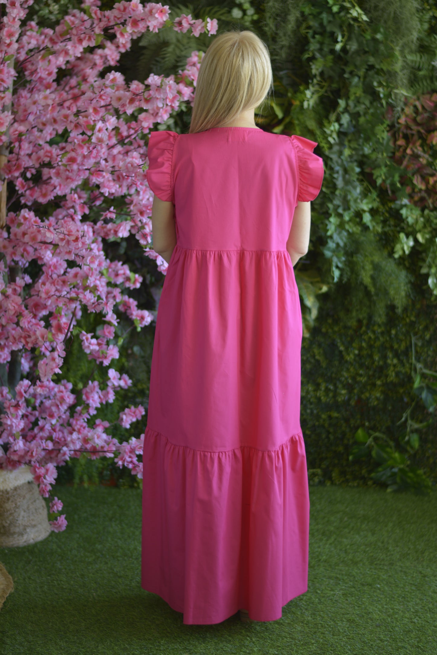 Vestido Fuschia Flores