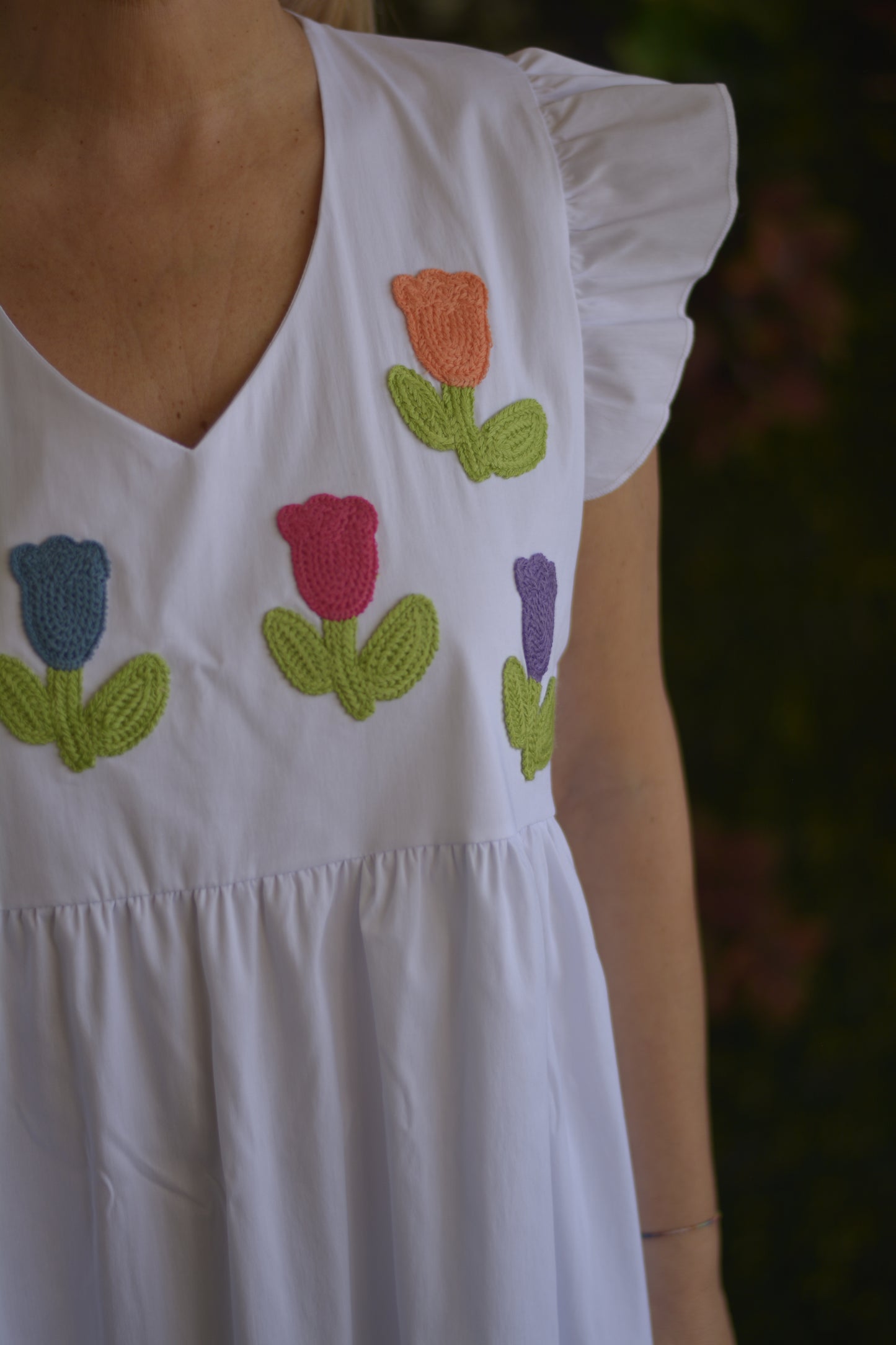 Vestido Branco Flores