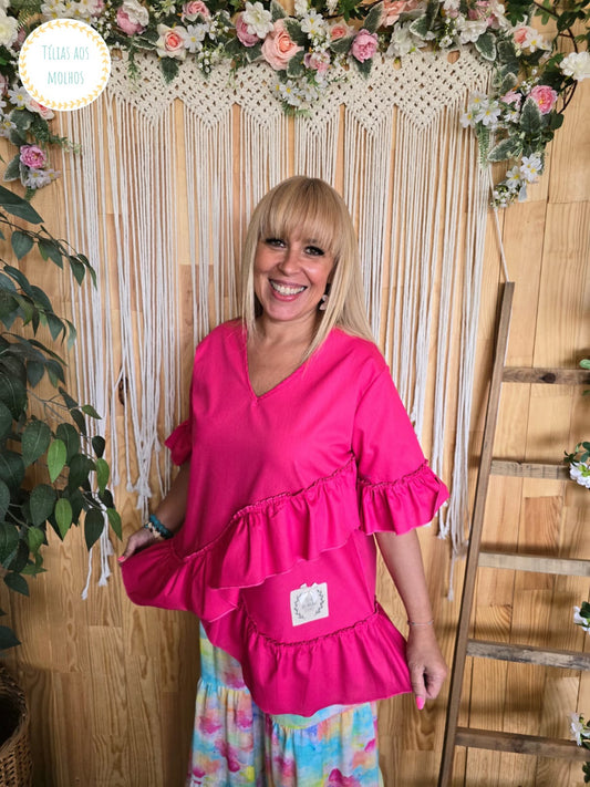 Túnica fuschia