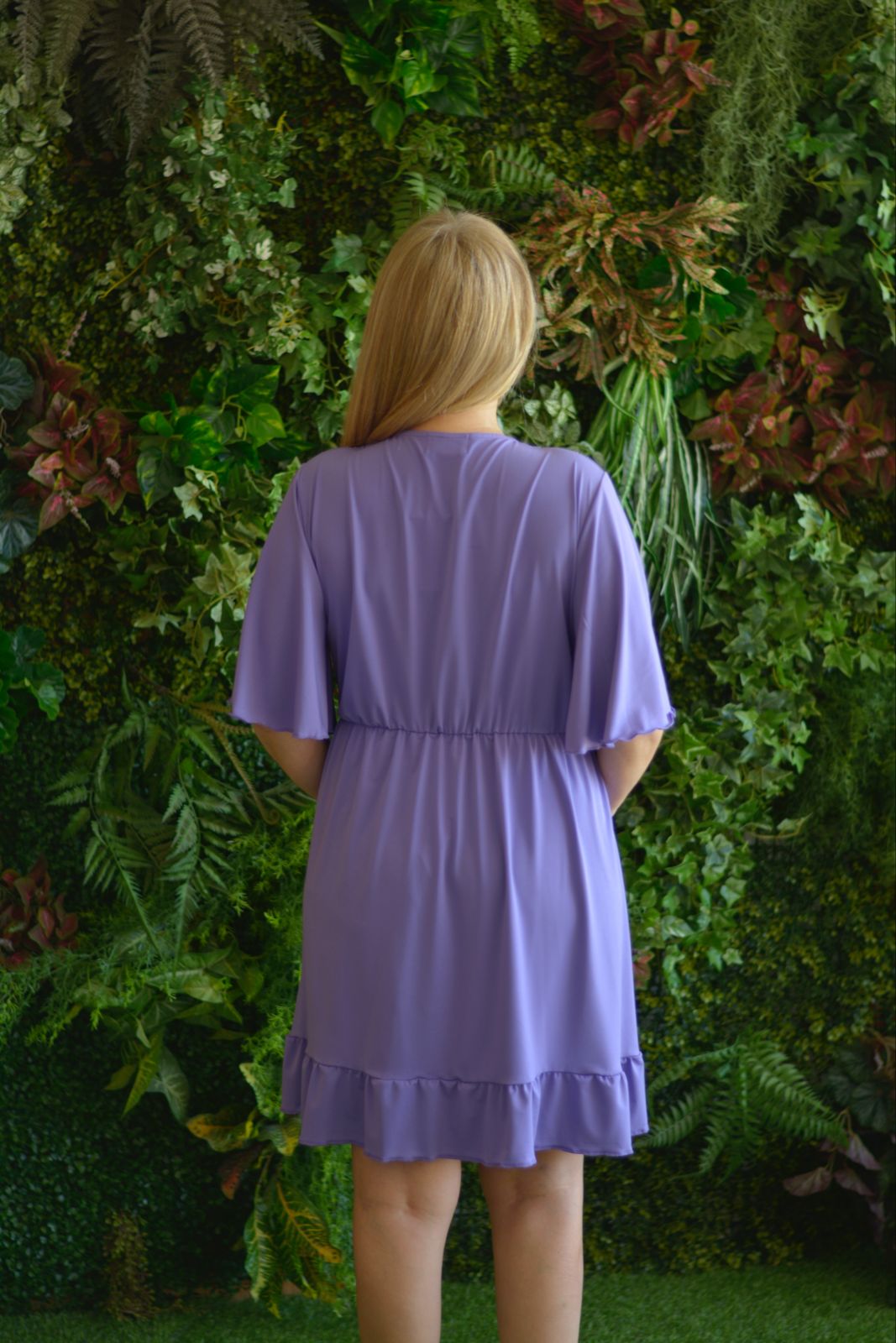 Vestido curto lilás