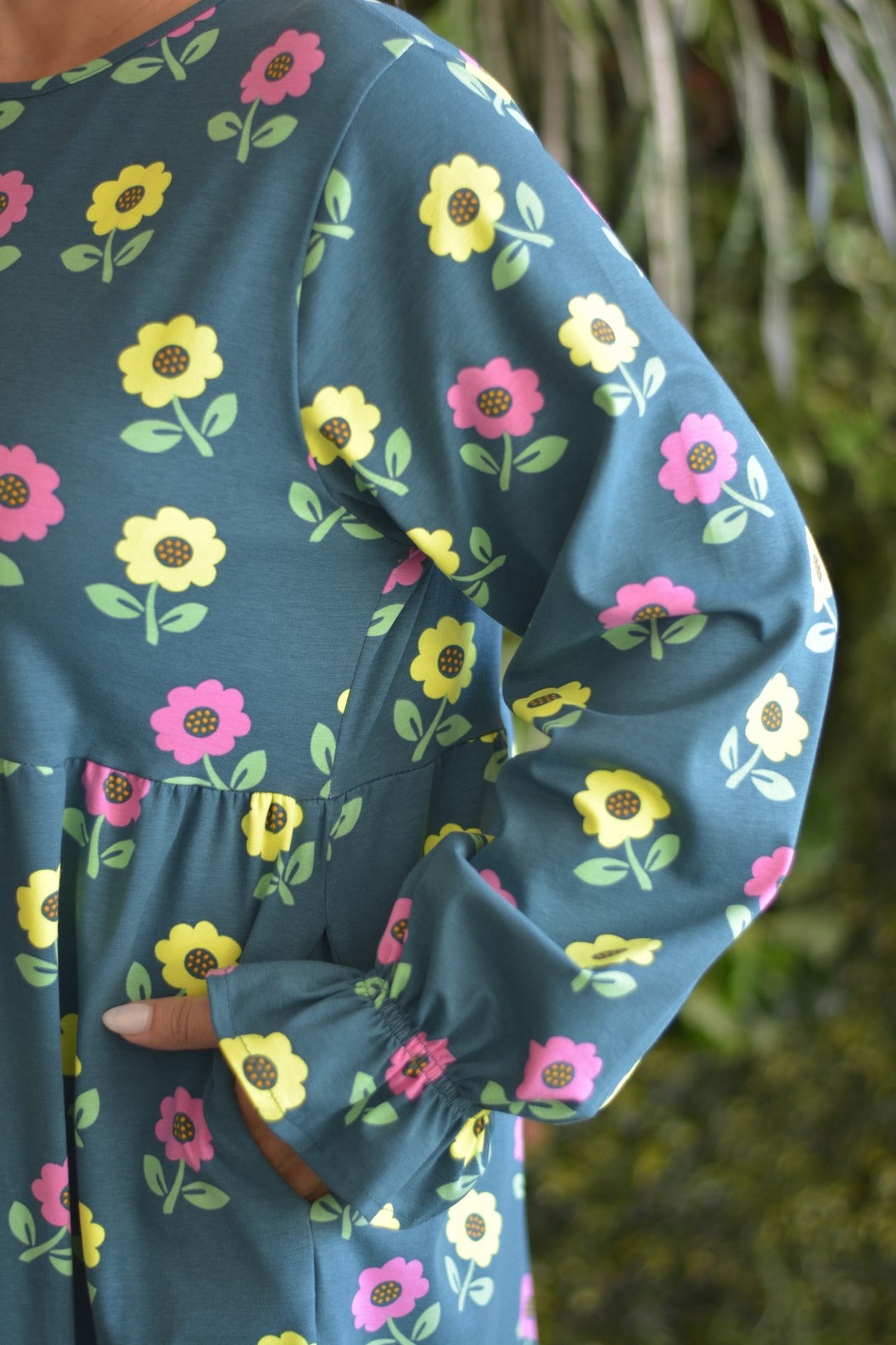 Vestido Verde Flores