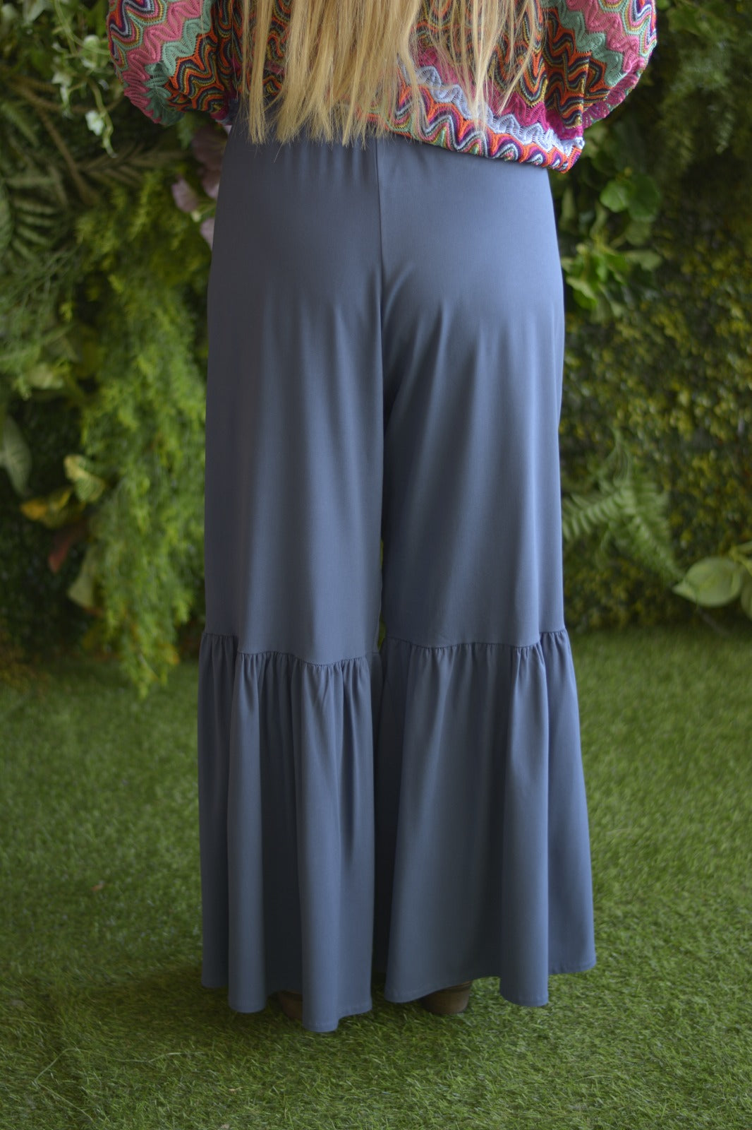 Pantalonas azul petróleo