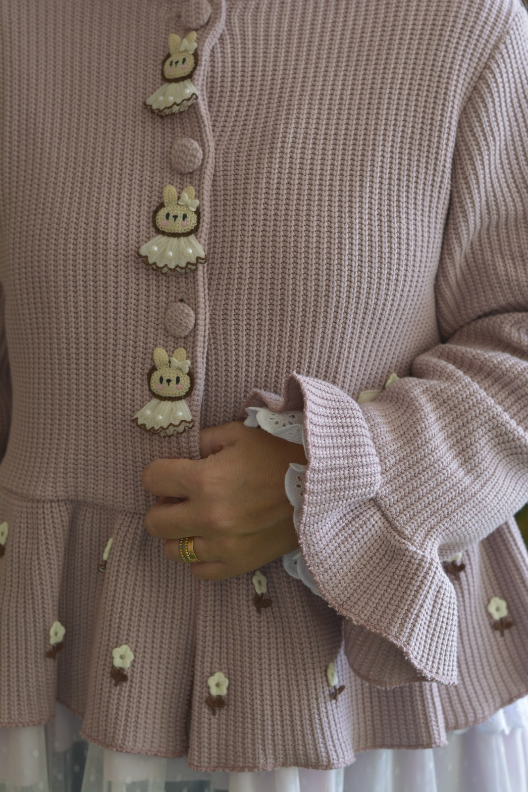 Casaco Rosa Coelhinhos