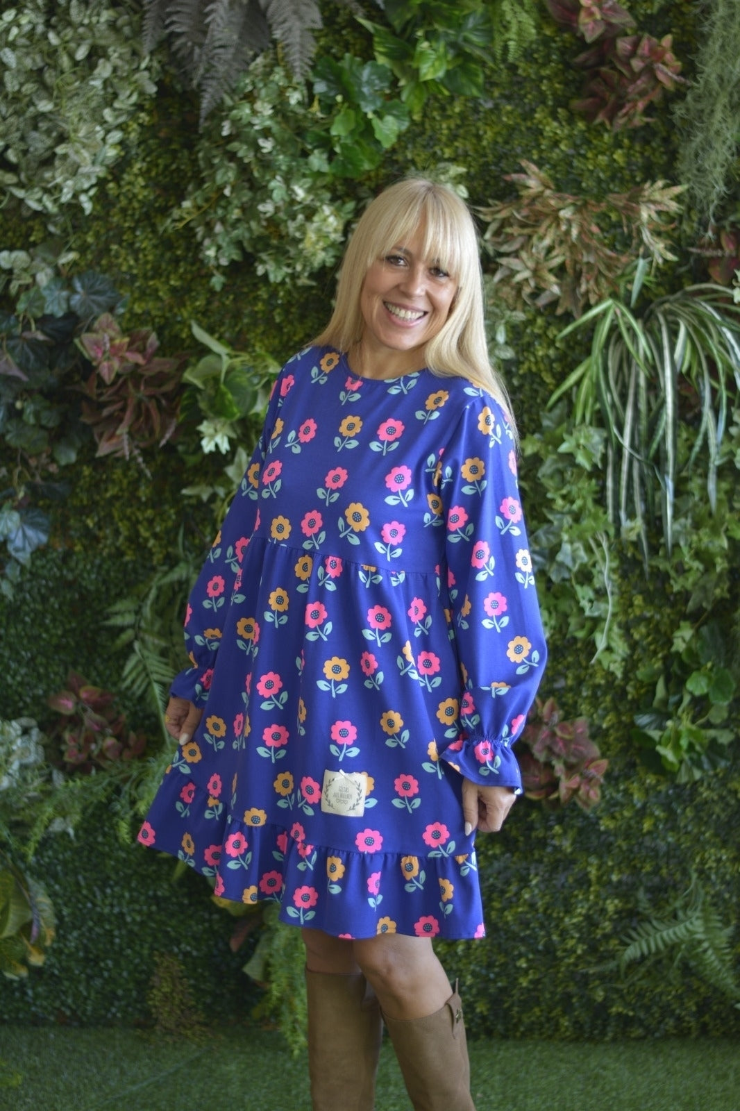 Vestido Azulão Flores