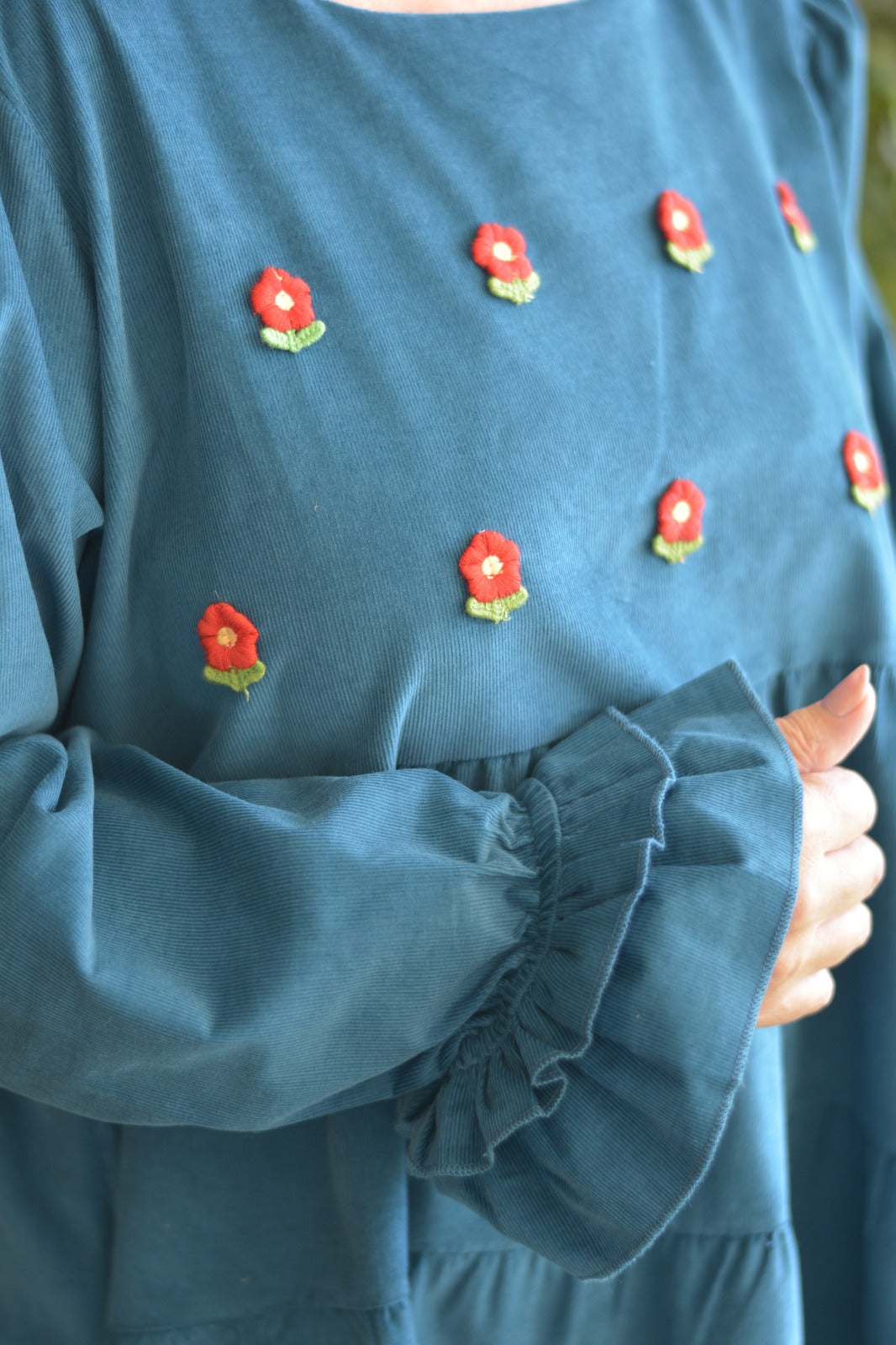 Túnica Bombazine Petróleo