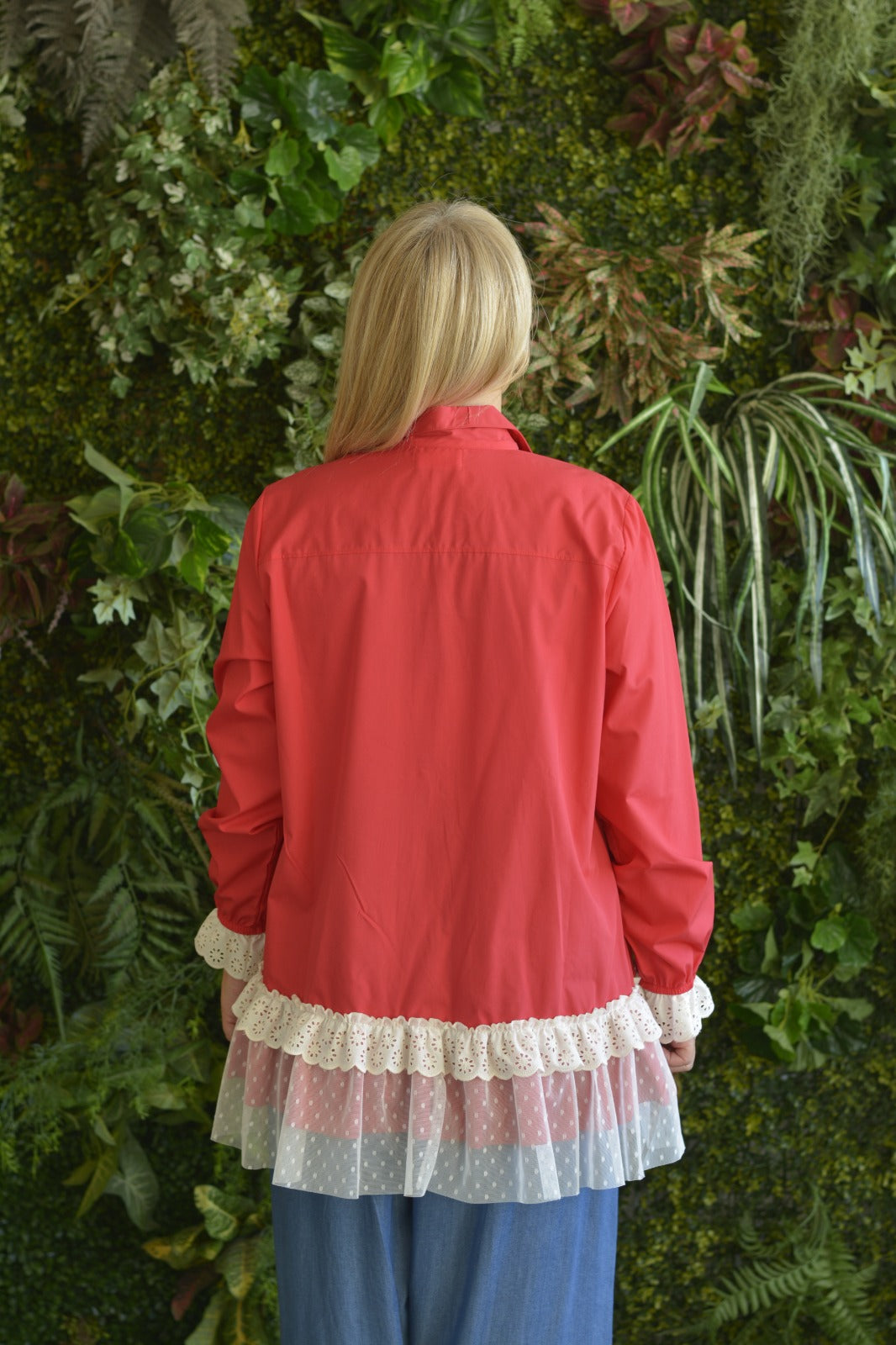 Túnica Vermelha com Tule