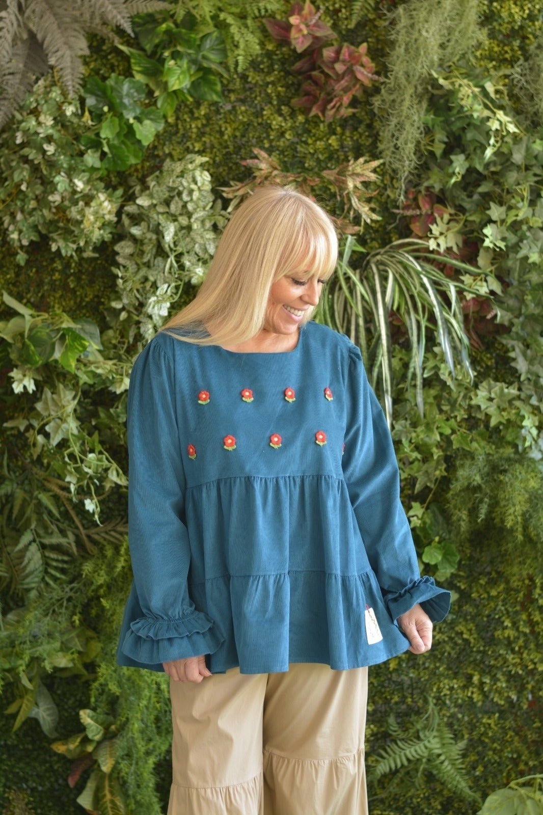 Túnica Bombazine Petróleo