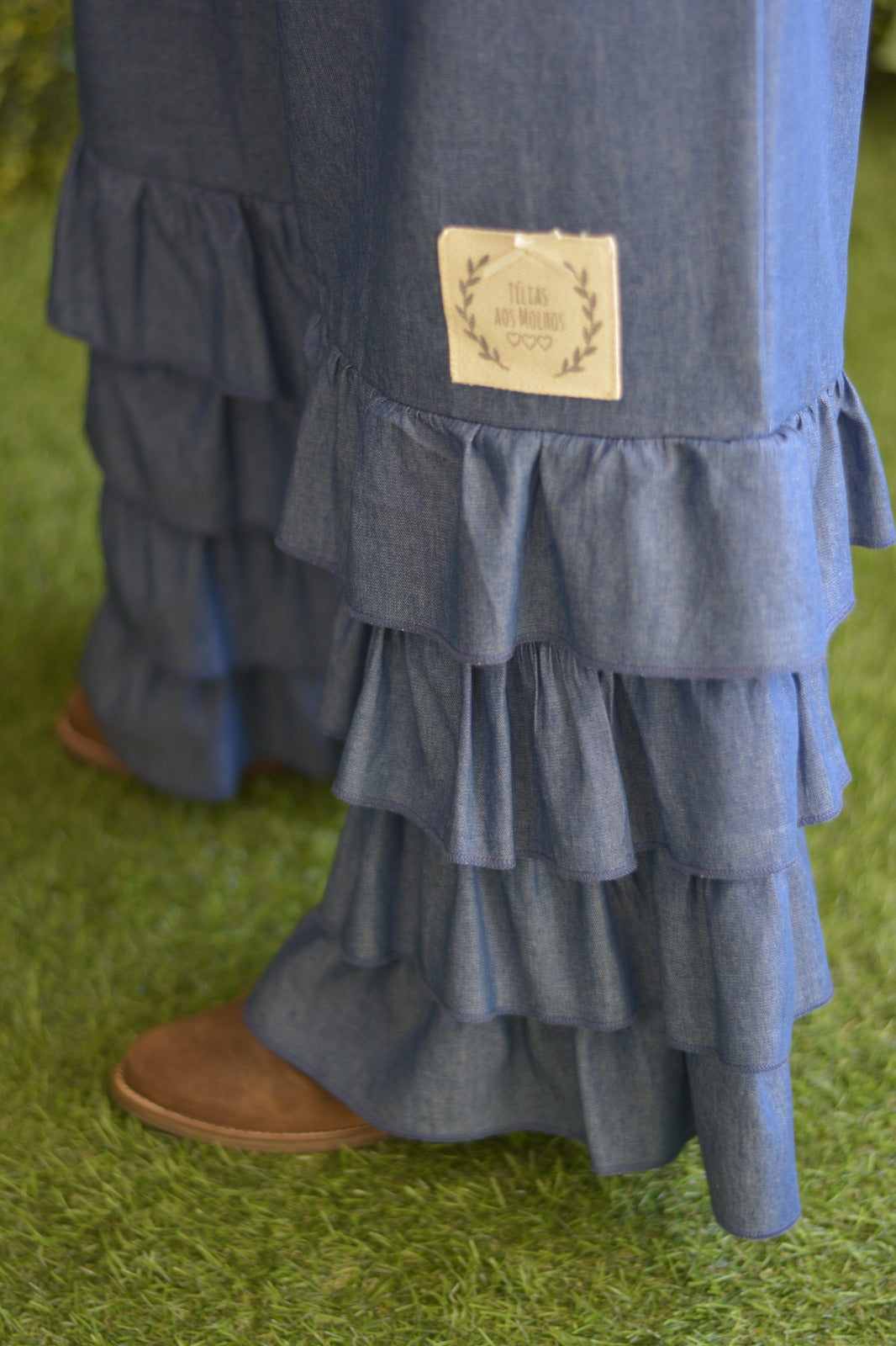 Pantalonas tencel 4 folhos