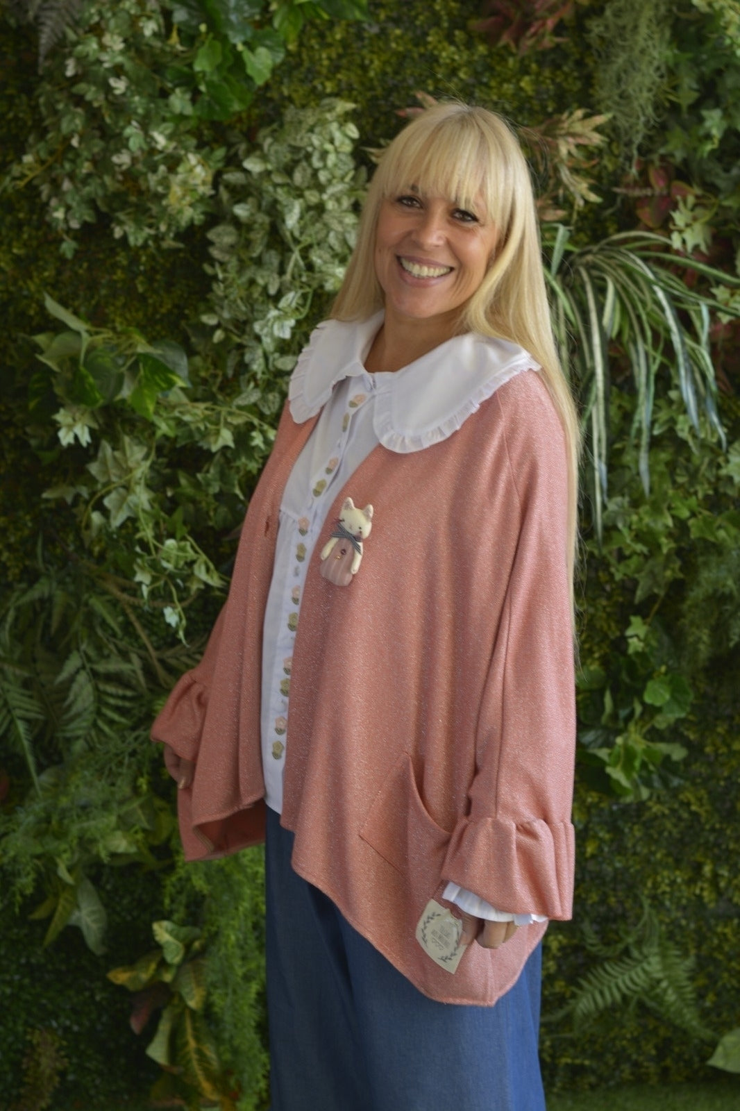 Casaco Oversized Rosa