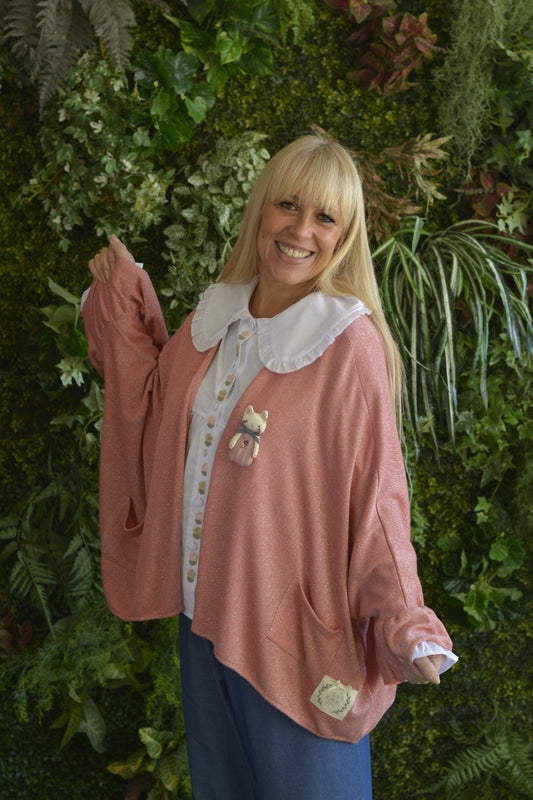 Casaco Oversized Rosa