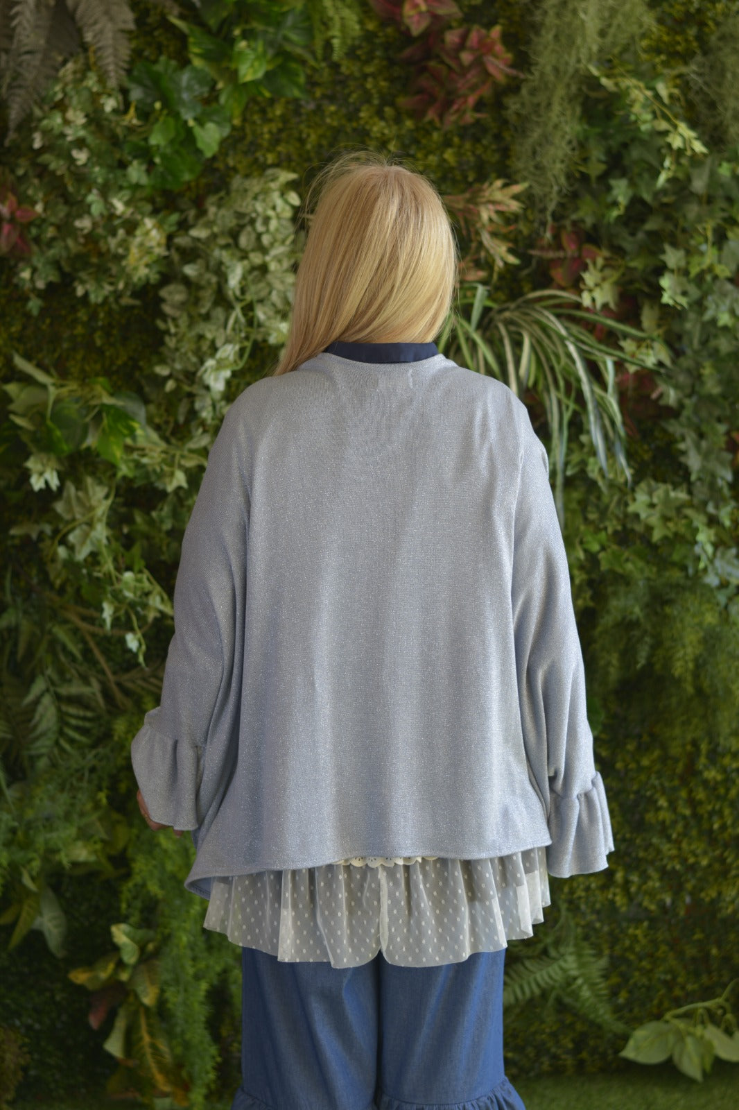 Casaco oversized azul