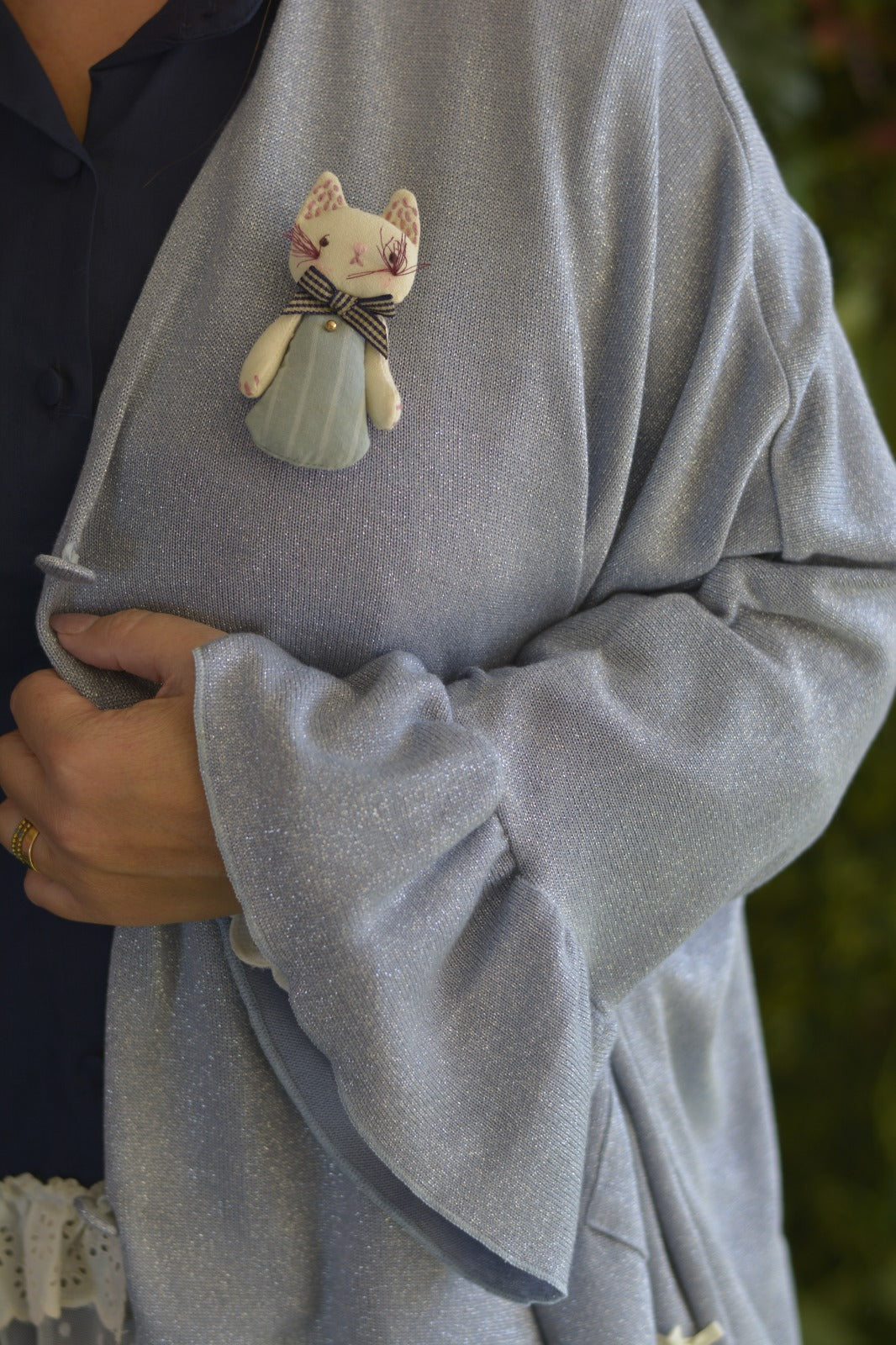 Casaco oversized azul