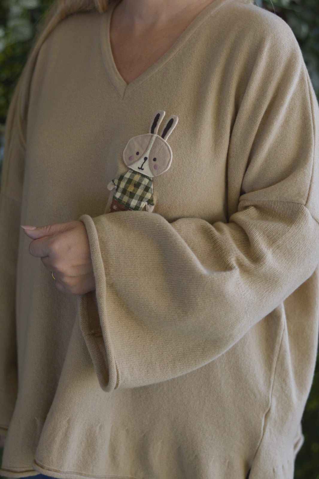 Camisola Lambezul Creme Coelho