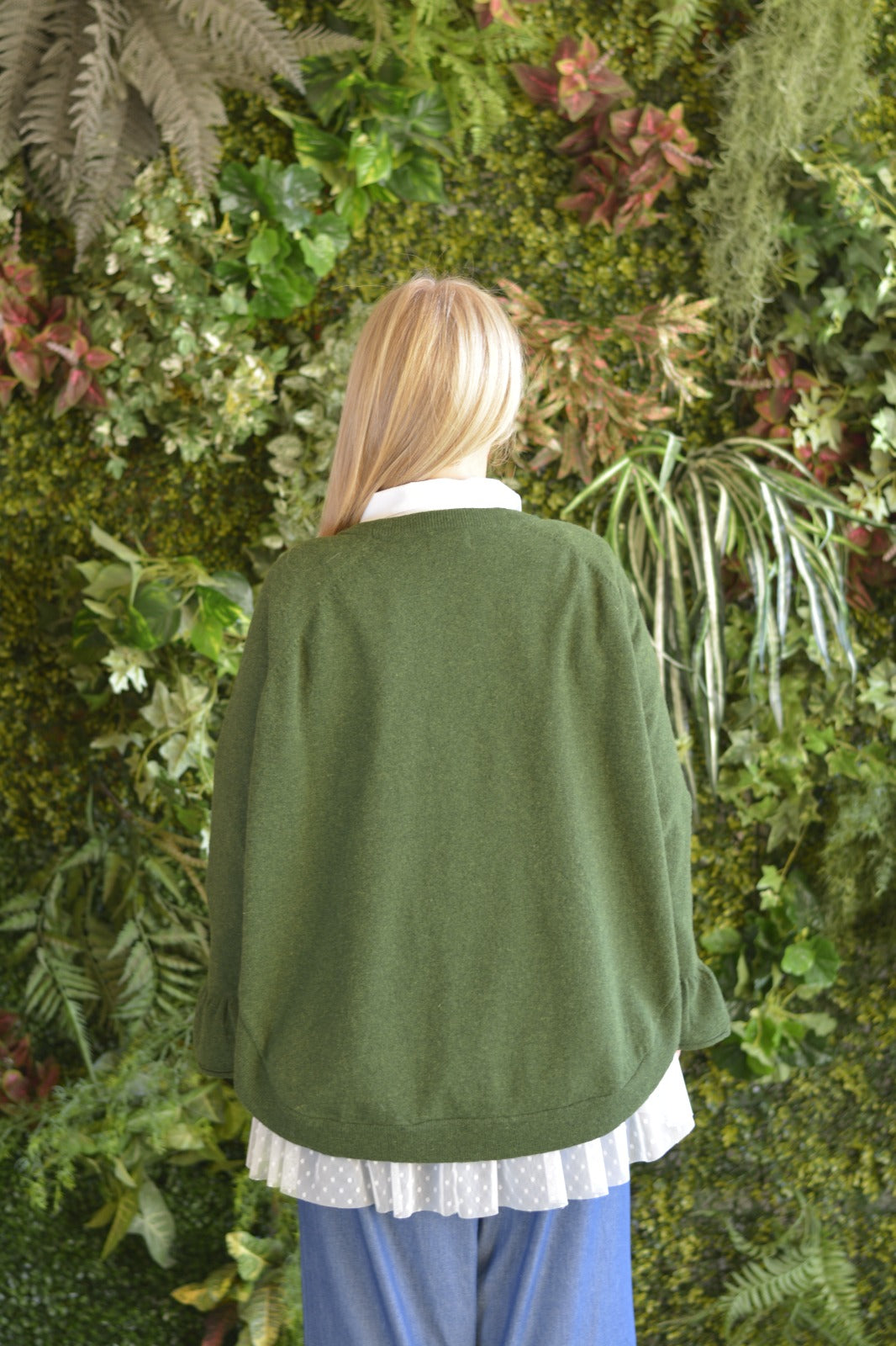 Camisola Lambezul Caqui com Flores