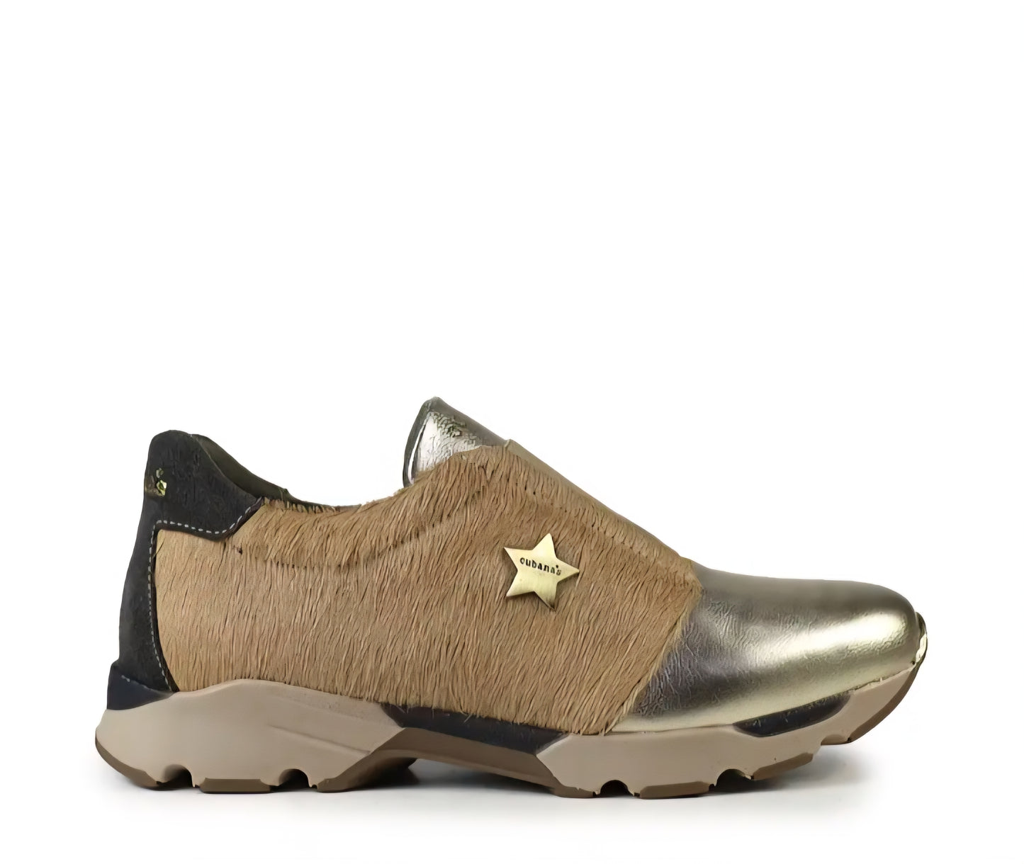 Ténis Cubanas em Pêlo Beige