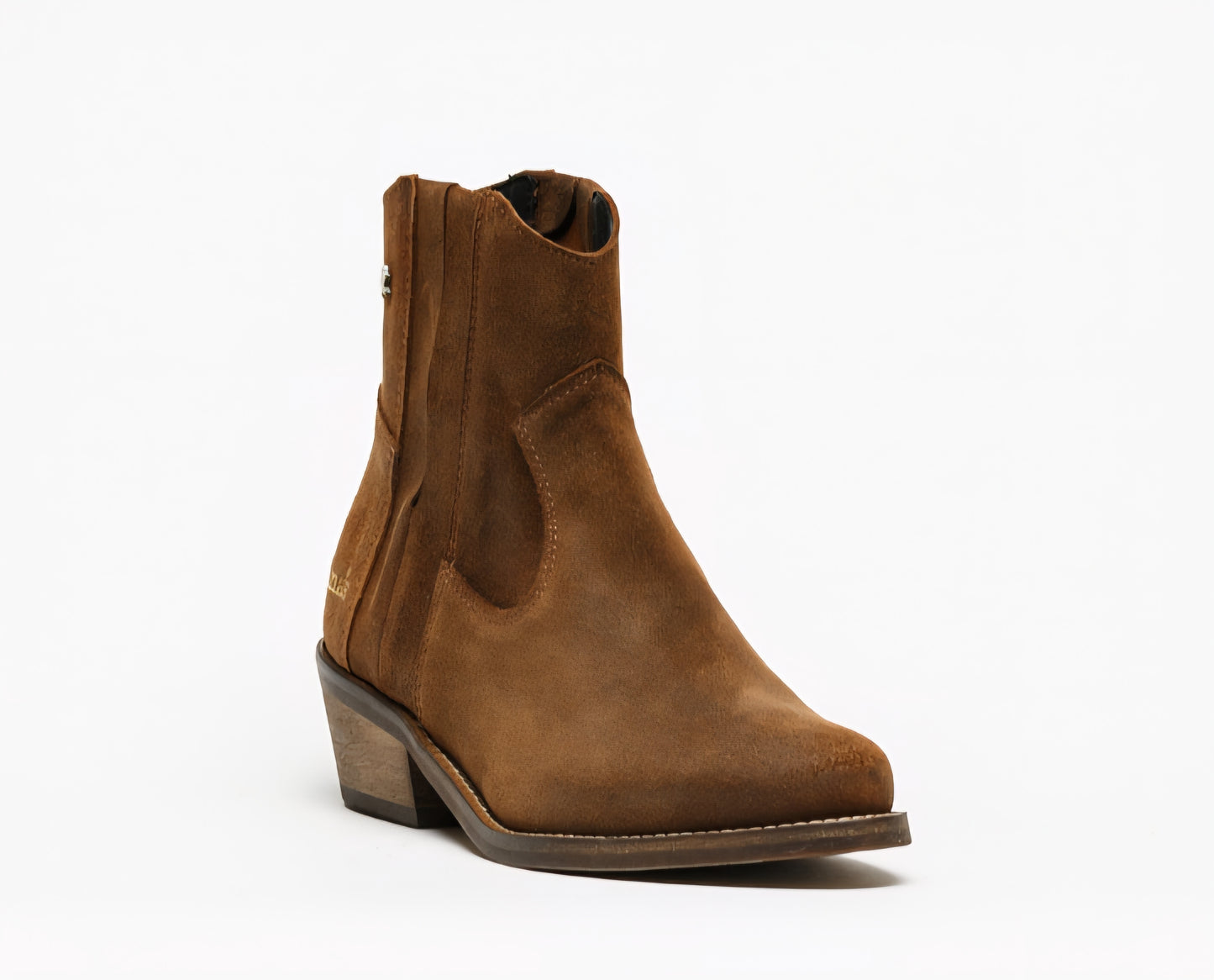 Botas Cubanas em Camurça Castanha