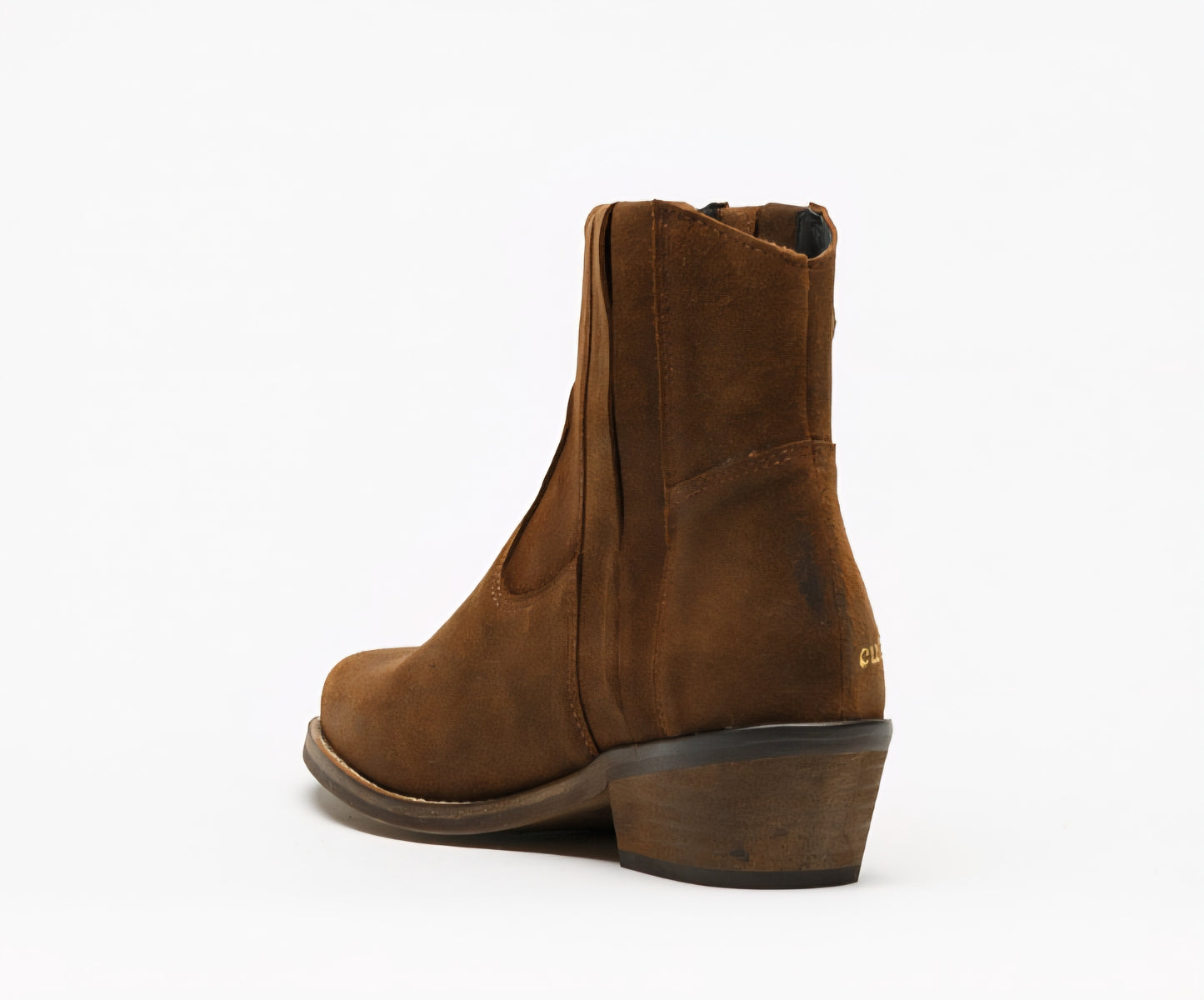 Botas Cubanas em Camurça Castanha