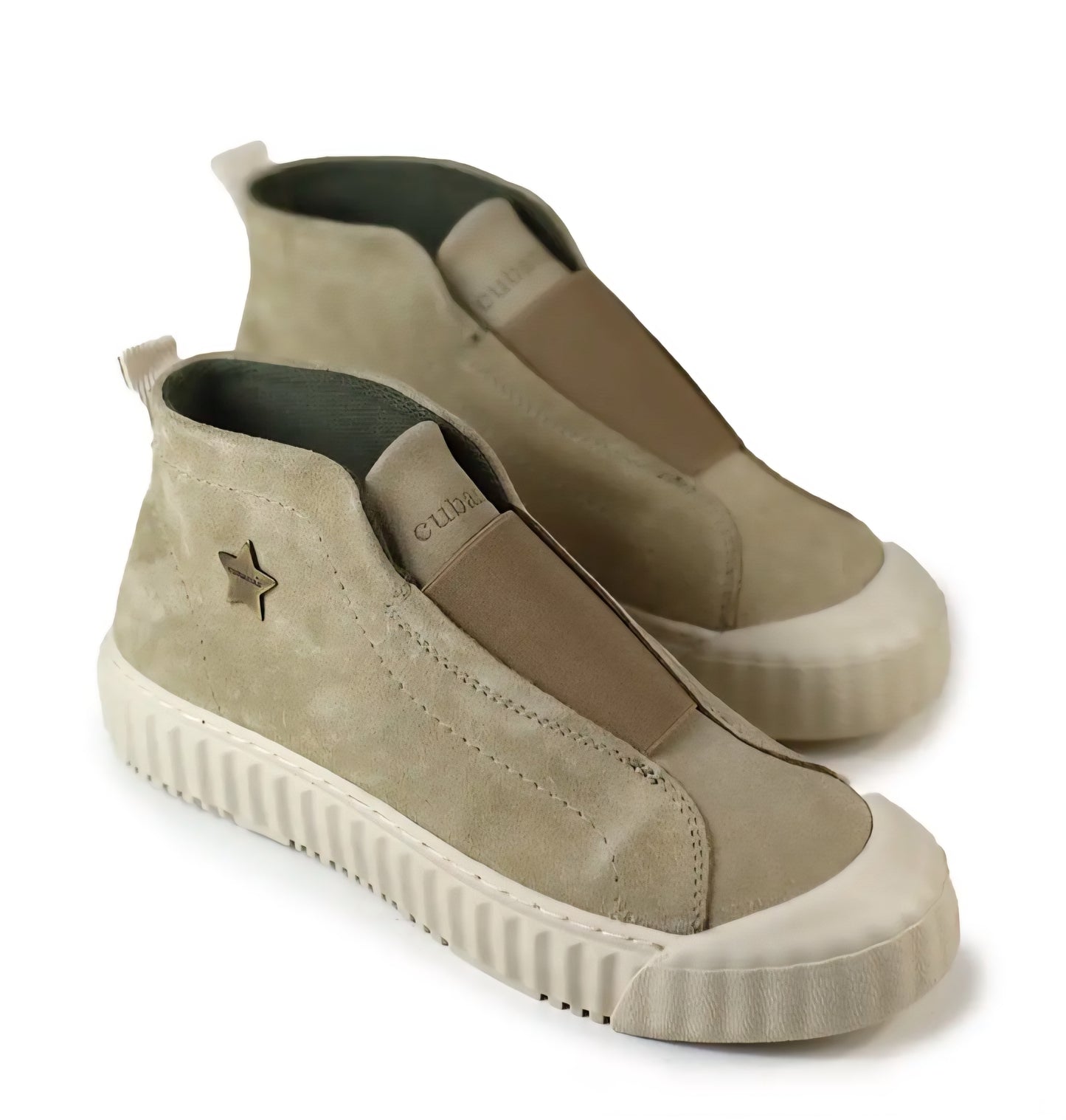 Ténis Cubanas em Camurça Beige