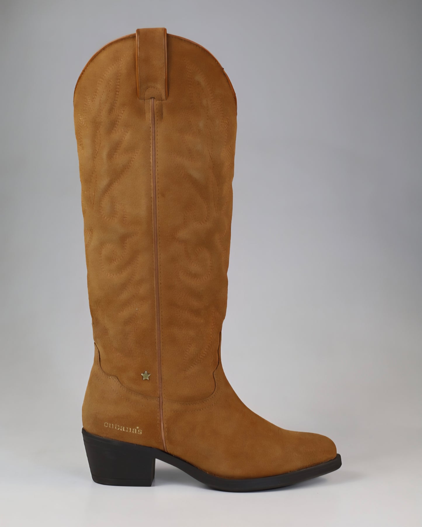 Botas Cubanas em Camurça Camel