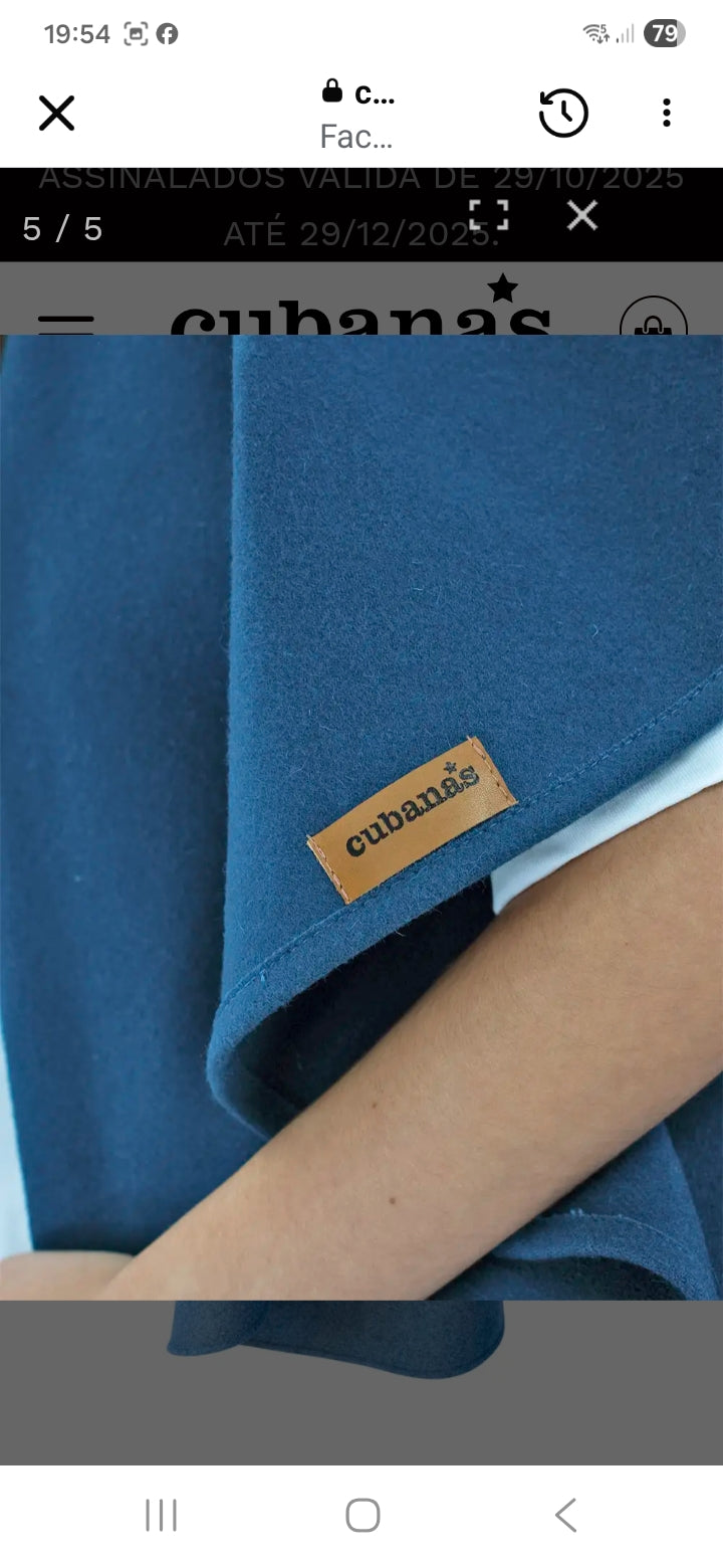 Capa Cubanas Burel Azul