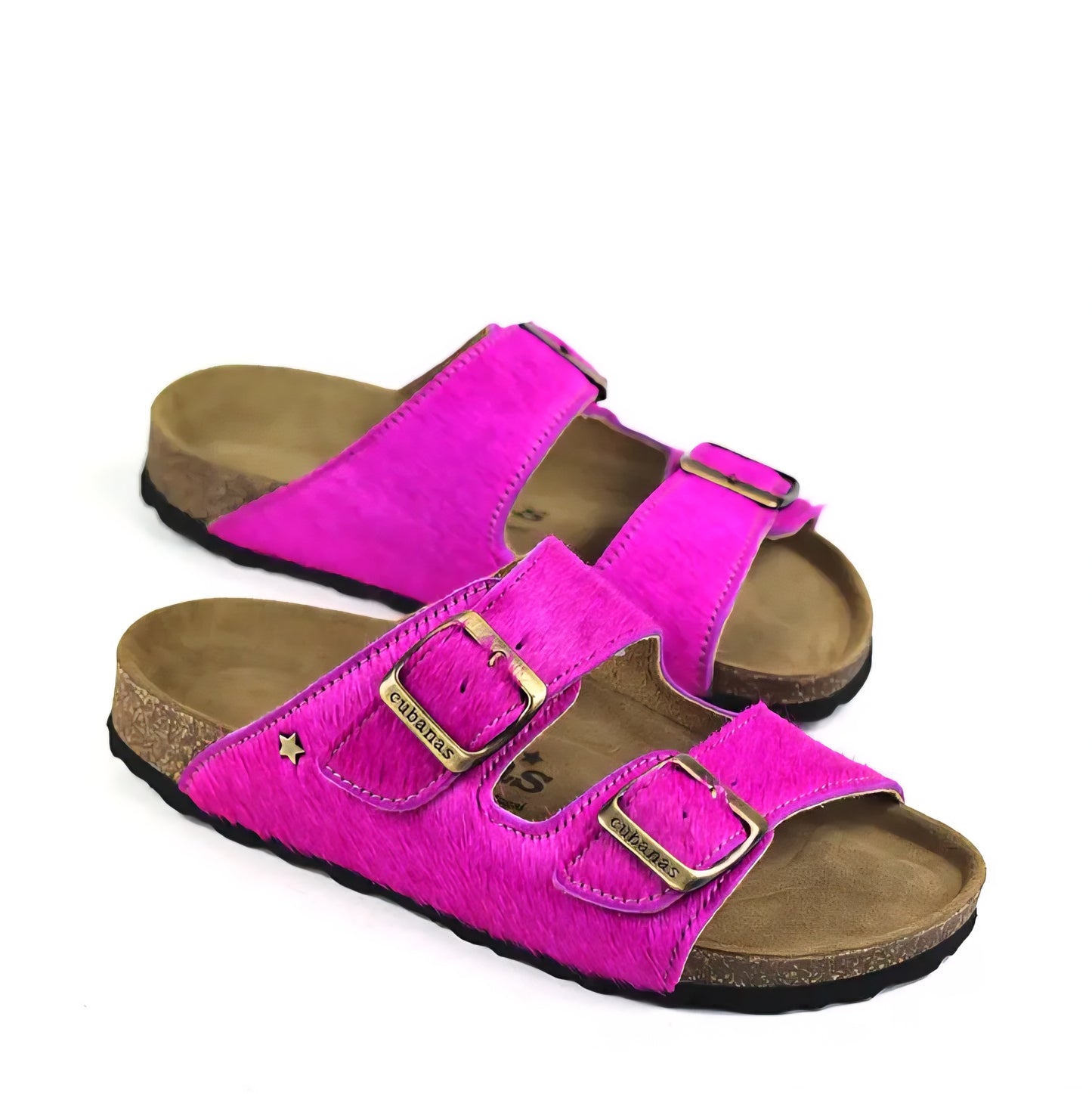 Sandálias Cubanas Pelo Rosa
