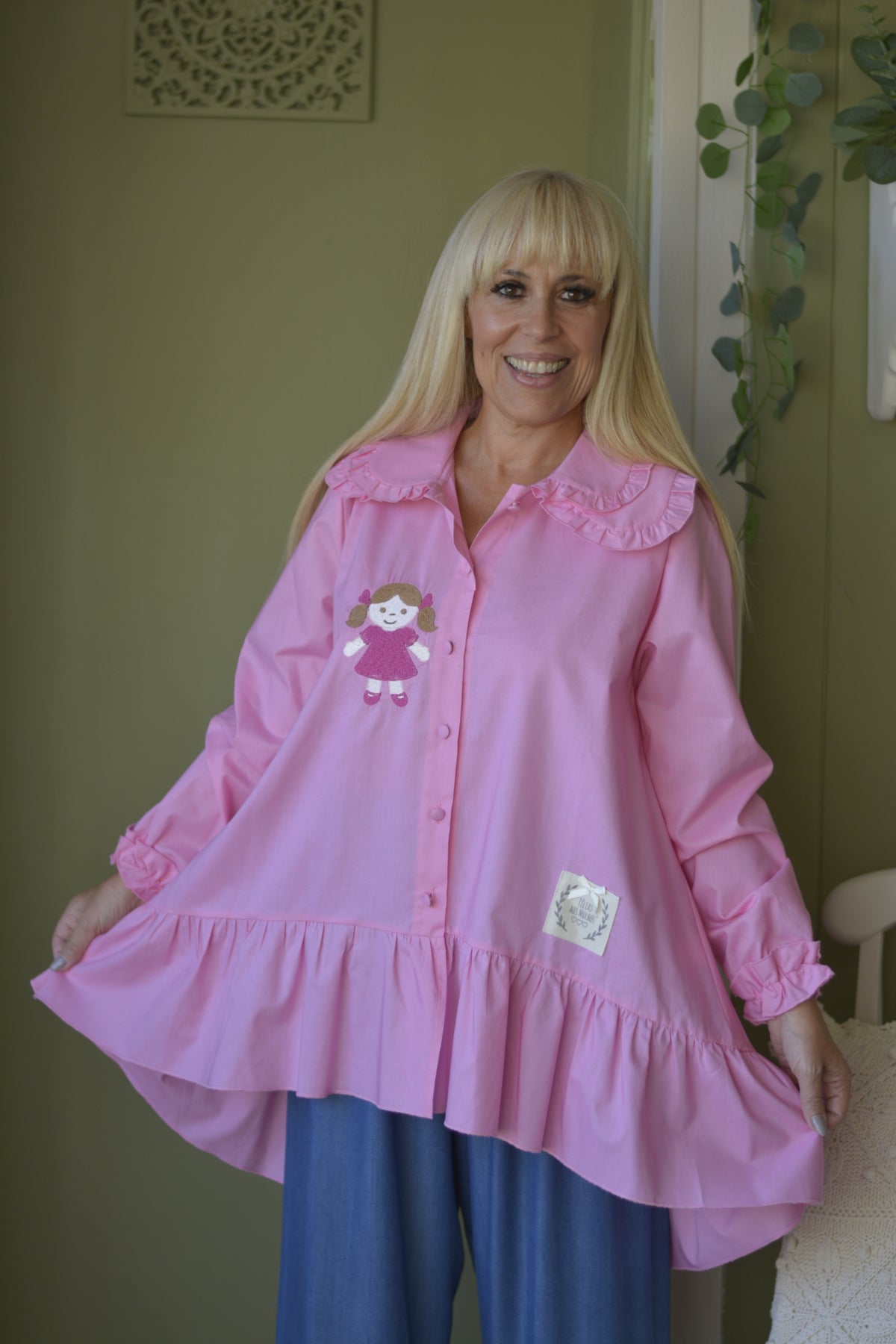 Túnica Rosa Boneca
