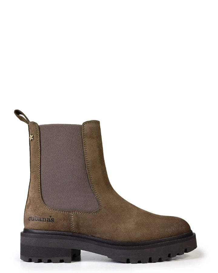 Botas Cubanas Camurça castanha