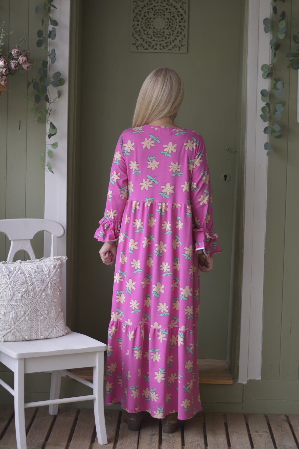Vestido Fuschia Flores