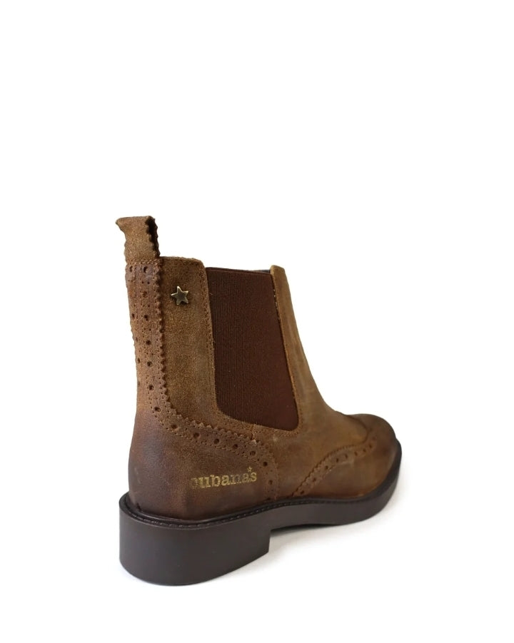 Botas Cubanas Camurça castanha